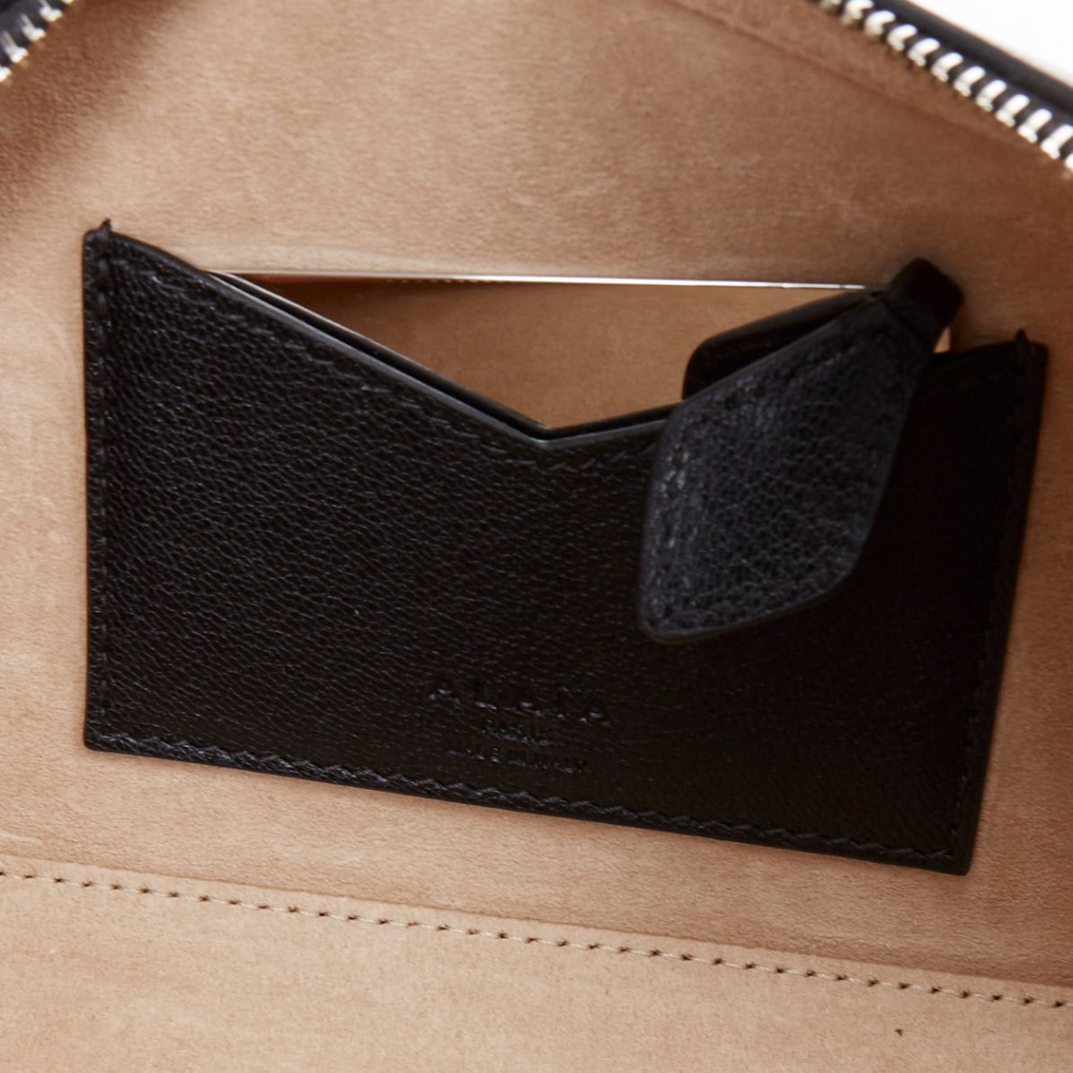 Alaia ALAIA Le Teckel black leather elongated long handle double zip bag Size ONE SIZE - 10 Thumbnail