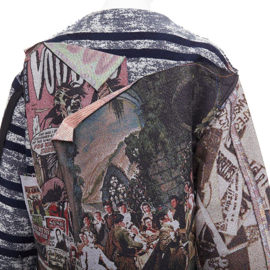 Maison MIHARA YASUHIRO rare MIHARA YASUHIRO colorful cotton blend patchwork jacquard applique jacket IT38 XS Size XS / US 0-2 / IT 36-38 - 8 Thumbnail