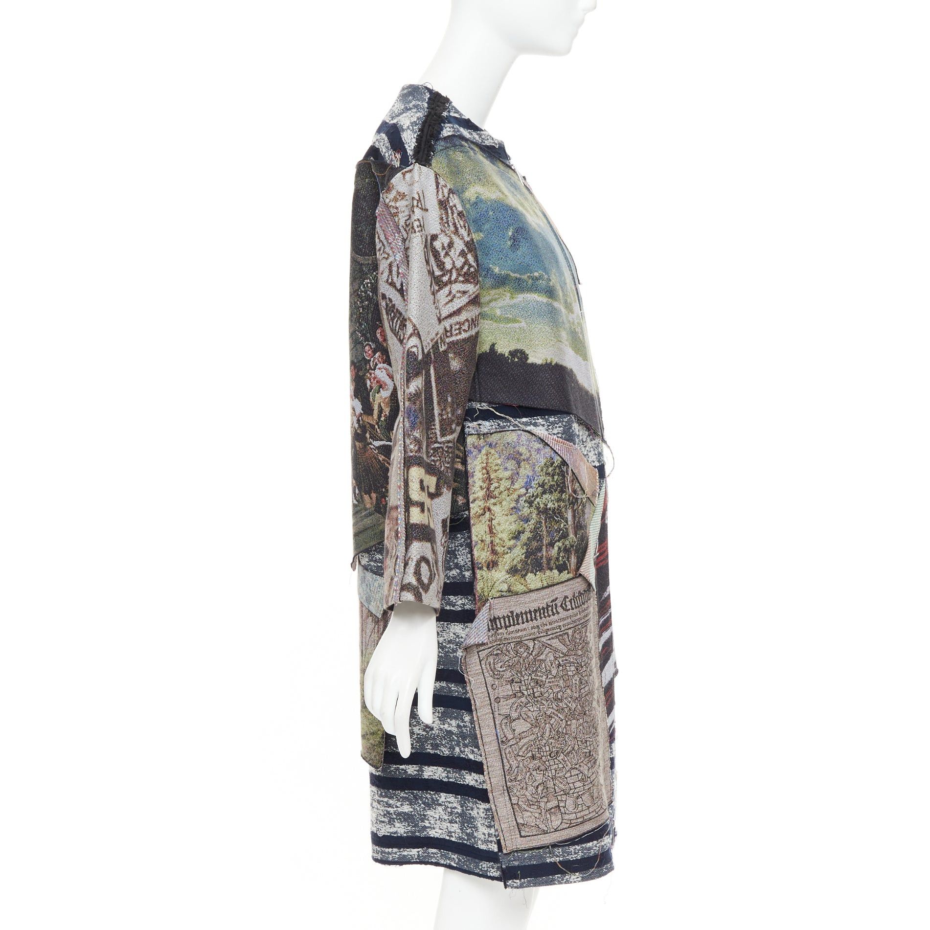 Maison MIHARA YASUHIRO rare MIHARA YASUHIRO colorful cotton blend patchwork jacquard applique jacket IT38 XS Size XS / US 0-2 / IT 36-38 - 5 Thumbnail