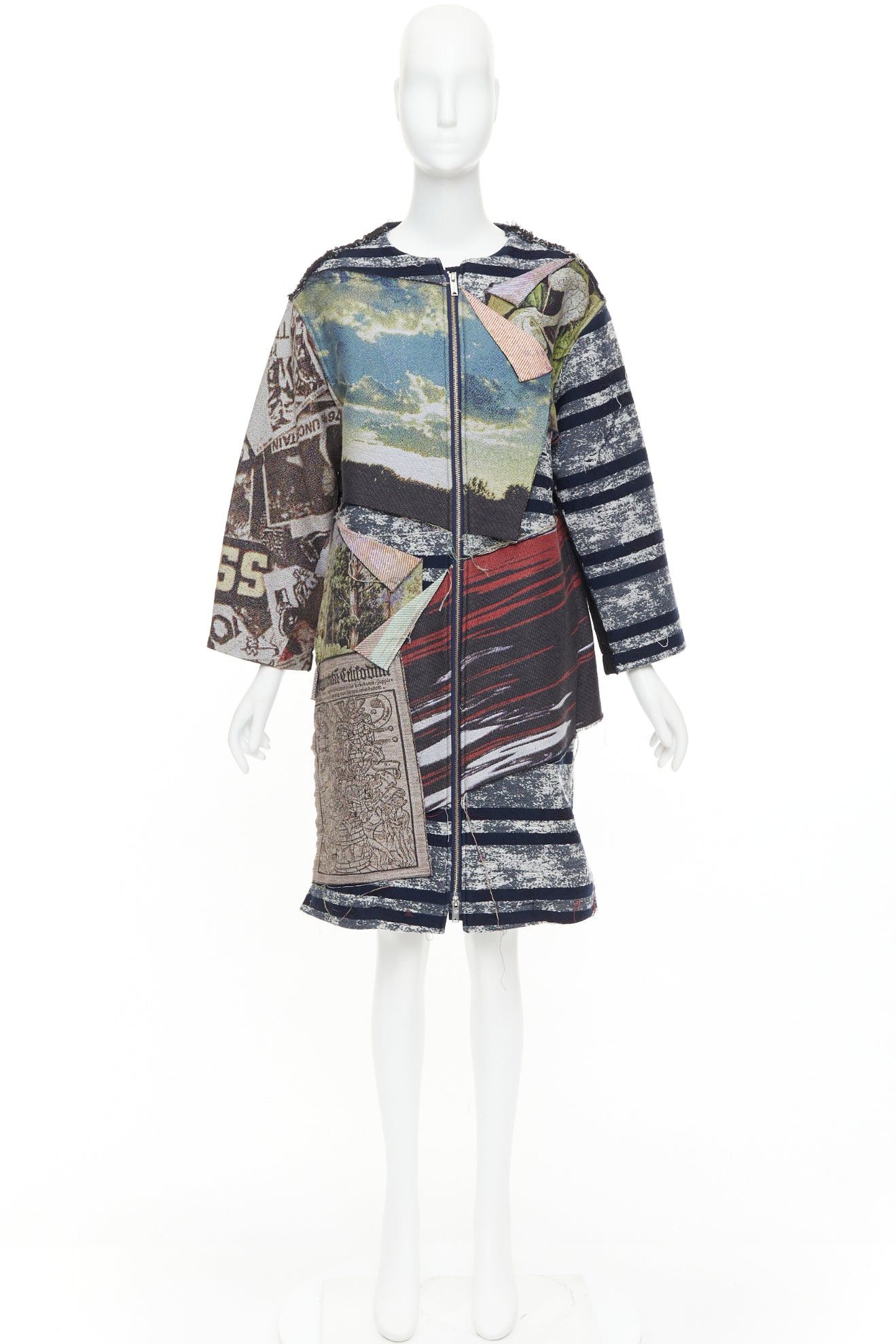 Maison MIHARA YASUHIRO rare MIHARA YASUHIRO colorful cotton blend patchwork jacquard applique jacket IT38 XS Size XS / US 0-2 / IT 36-38 - 10 Thumbnail