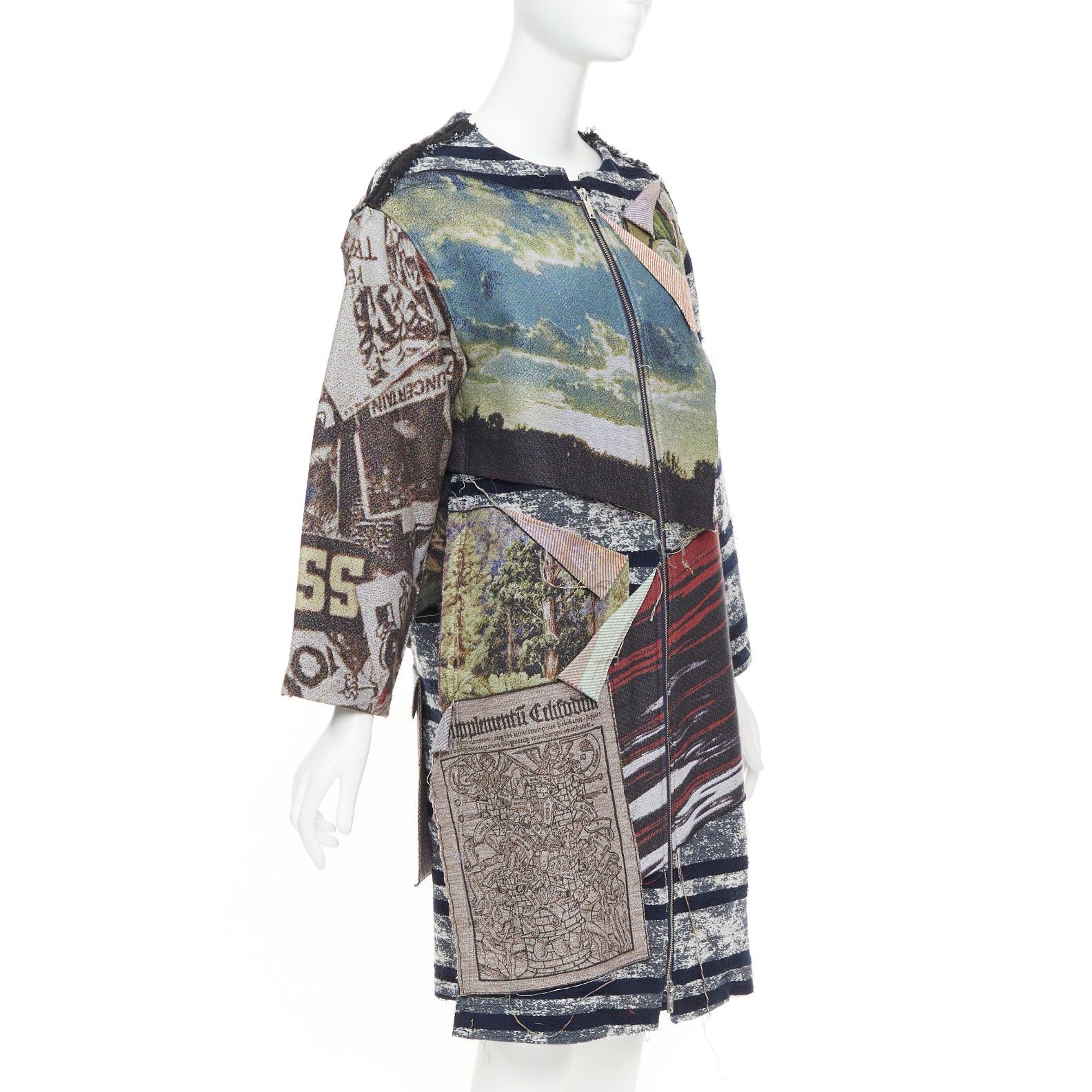 Maison MIHARA YASUHIRO rare MIHARA YASUHIRO colorful cotton blend patchwork jacquard applique jacket IT38 XS Size XS / US 0-2 / IT 36-38 - 4 Thumbnail