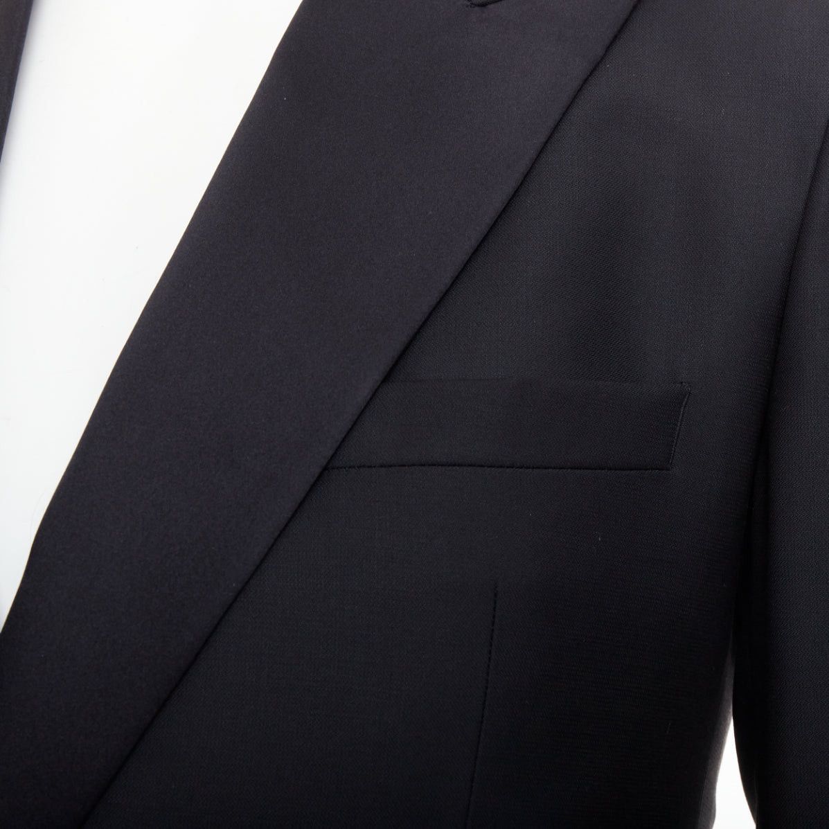 Other HAYWARD black wool mohair peak lapel double breasted tuxedo suit Sz36 XS Size 46R - 8 Thumbnail