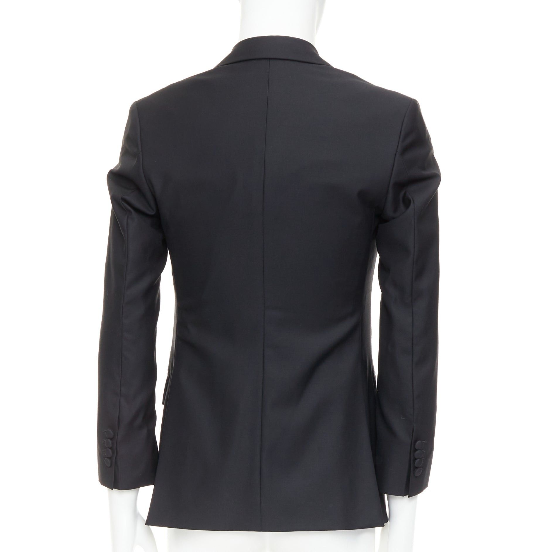 Other HAYWARD black wool mohair peak lapel double breasted tuxedo suit Sz36 XS Size 46R - 6 Thumbnail