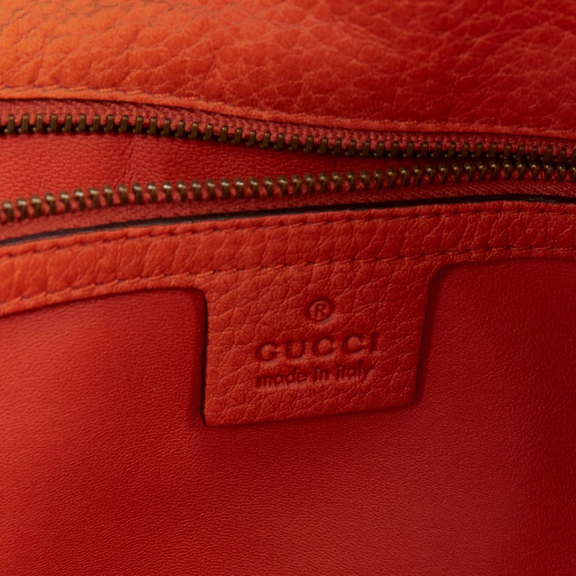 Gucci GUCCI Laidback Crafty tan calf leather scaled panel bamboo hardware tote bag Size ONE SIZE - 10 Thumbnail