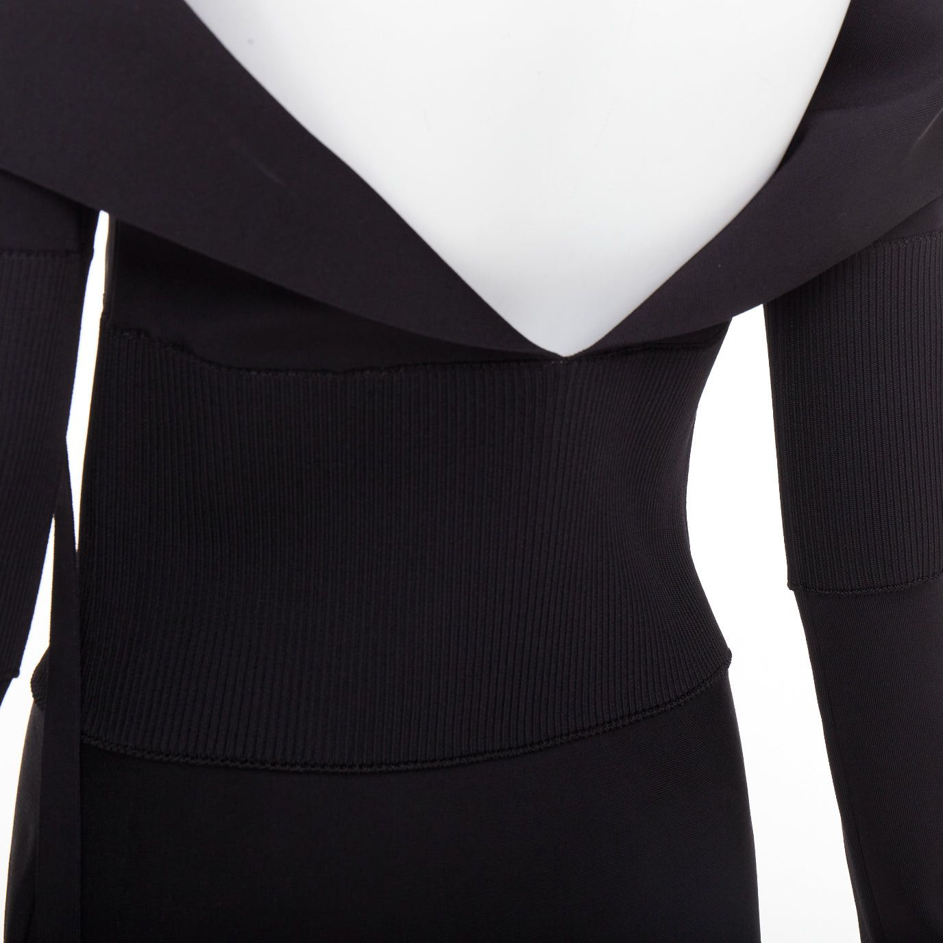 Salvatore Ferragamo FERRAGAMO Maximilian Davis black gold Gancini halter knee dress L Size M / US 6-8 / IT 42-44 - 7 Thumbnail