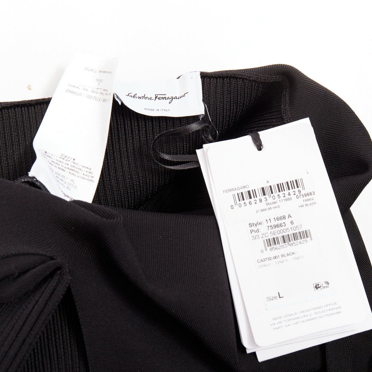Salvatore Ferragamo FERRAGAMO Maximilian Davis black gold Gancini halter knee dress L Size M / US 6-8 / IT 42-44 - 9 Thumbnail