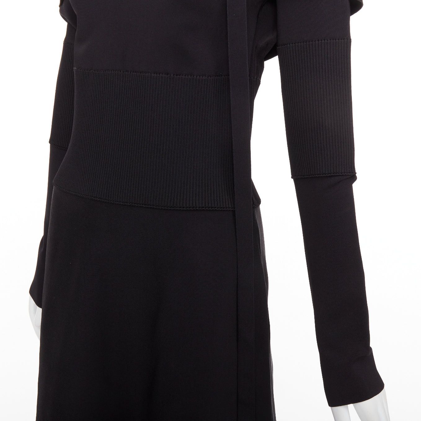 Salvatore Ferragamo FERRAGAMO Maximilian Davis black gold Gancini halter knee dress L Size M / US 6-8 / IT 42-44 - 8 Thumbnail