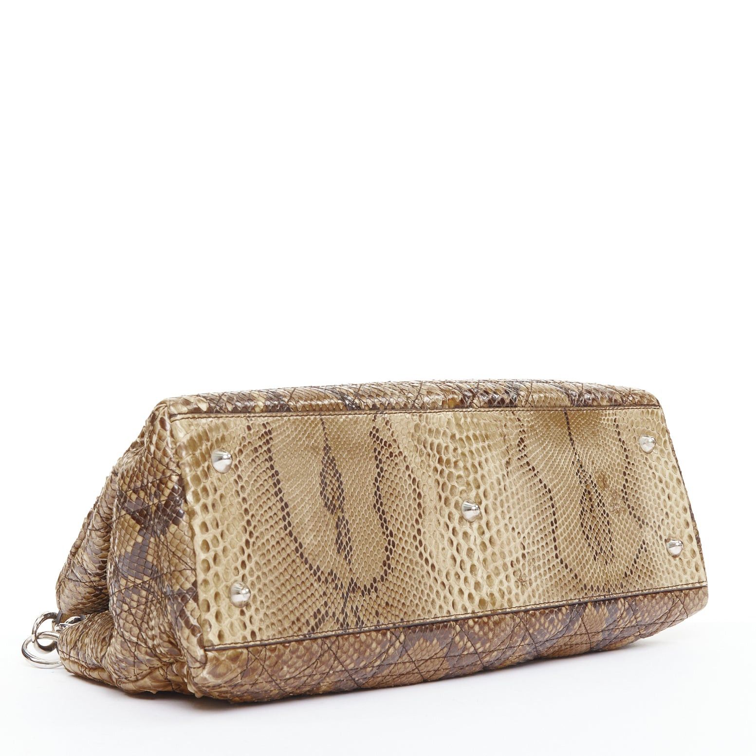 Dior DIOR Lady Dior Soft Limited Edition brown Cannage scaled leather east west bag Size ONE SIZE - 6 Thumbnail