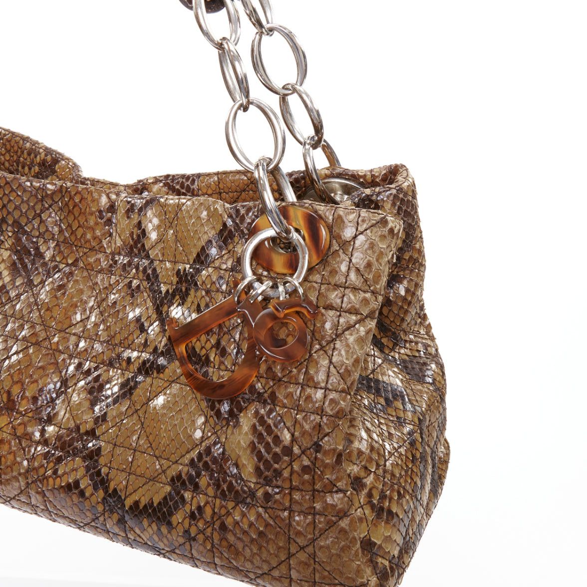 Dior DIOR Lady Dior Soft Limited Edition brown Cannage scaled leather east west bag Size ONE SIZE - 7 Thumbnail