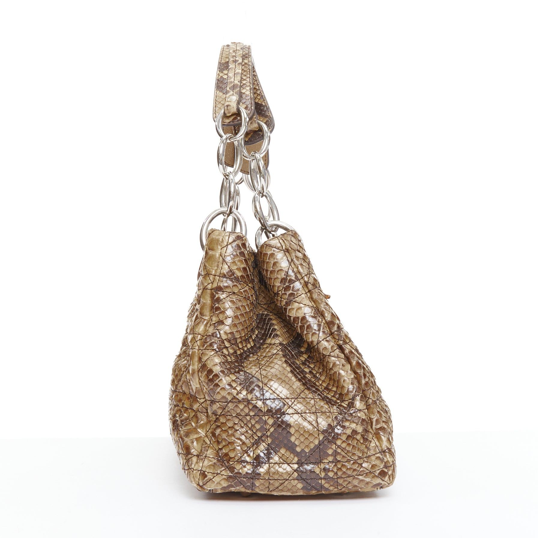 Dior DIOR Lady Dior Soft Limited Edition brown Cannage scaled leather east west bag Size ONE SIZE - 4 Thumbnail