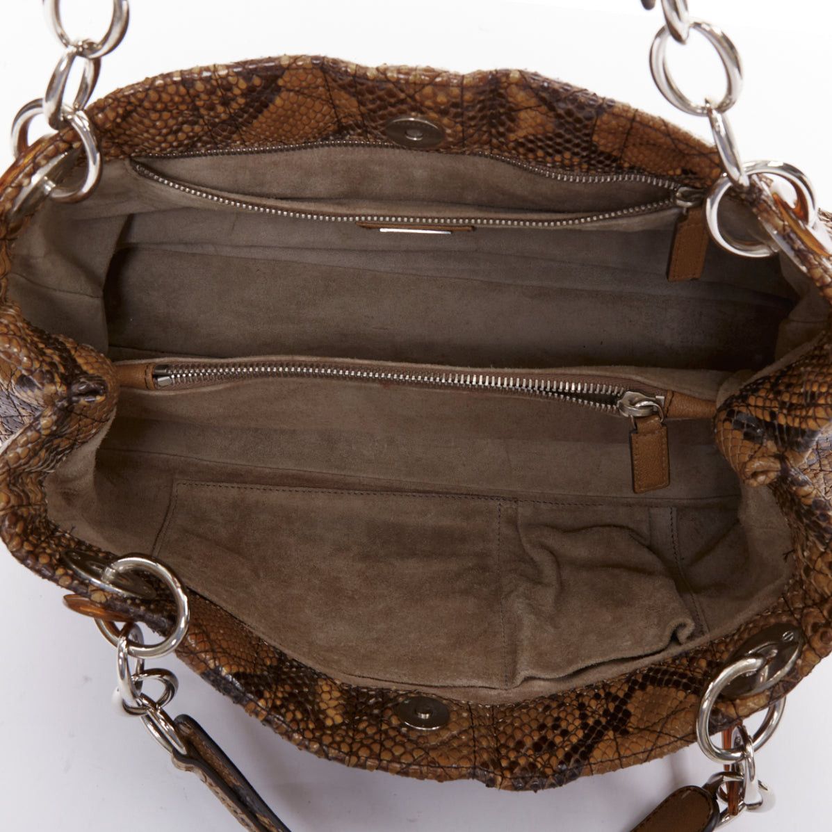 Dior DIOR Lady Dior Soft Limited Edition brown Cannage scaled leather east west bag Size ONE SIZE - 10 Thumbnail