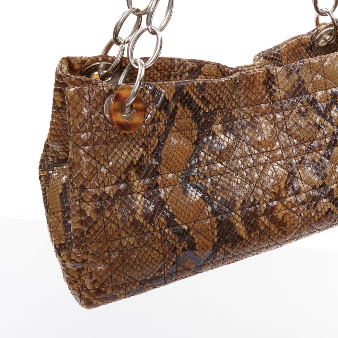Dior DIOR Lady Dior Soft Limited Edition brown Cannage scaled leather east west bag Size ONE SIZE - 8 Thumbnail