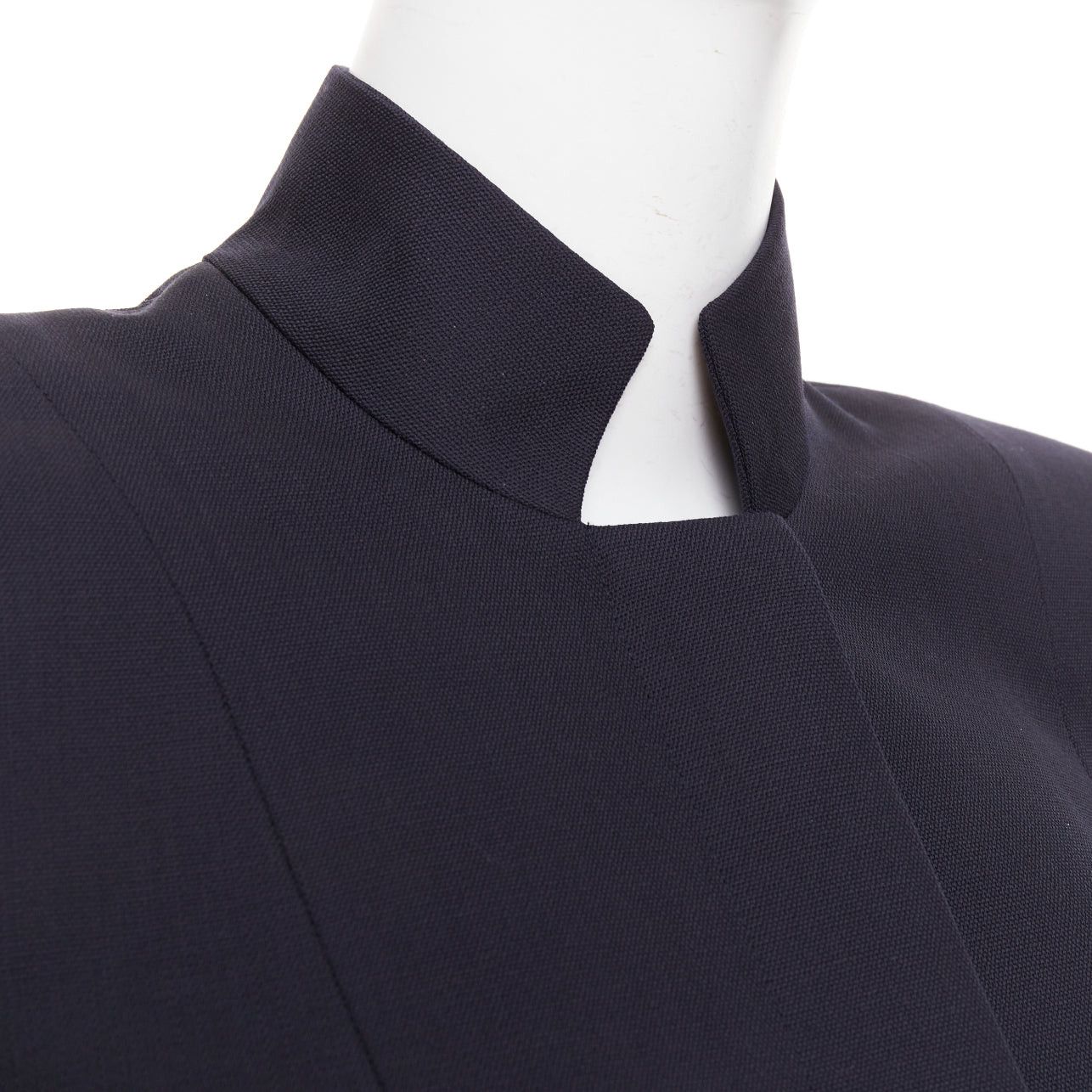 Alexandre Vauthier ALEXANDRE VAUTHIER COUTURE AW2023 Runway navy cropped military collar officer jacket Size S / US 4 / IT 40 - 2 Thumbnail