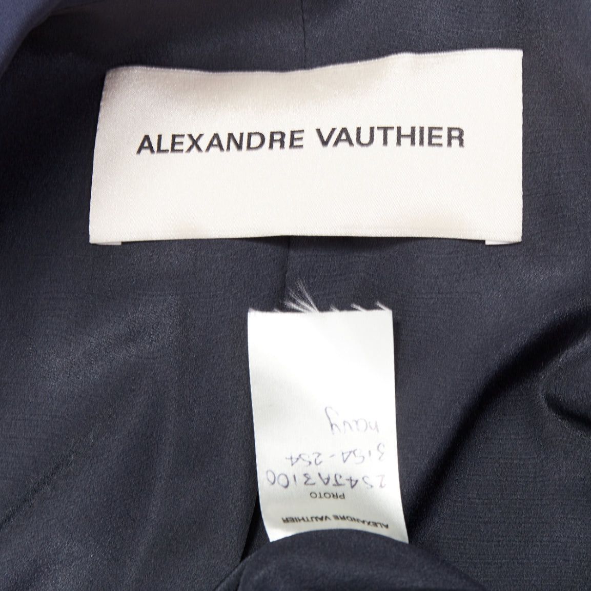 Alexandre Vauthier ALEXANDRE VAUTHIER navy blue smooth wool structured oversized boxy single breasted blazer jacket Size M / US 6-8 / IT 42-44 - 9 Thumbnail