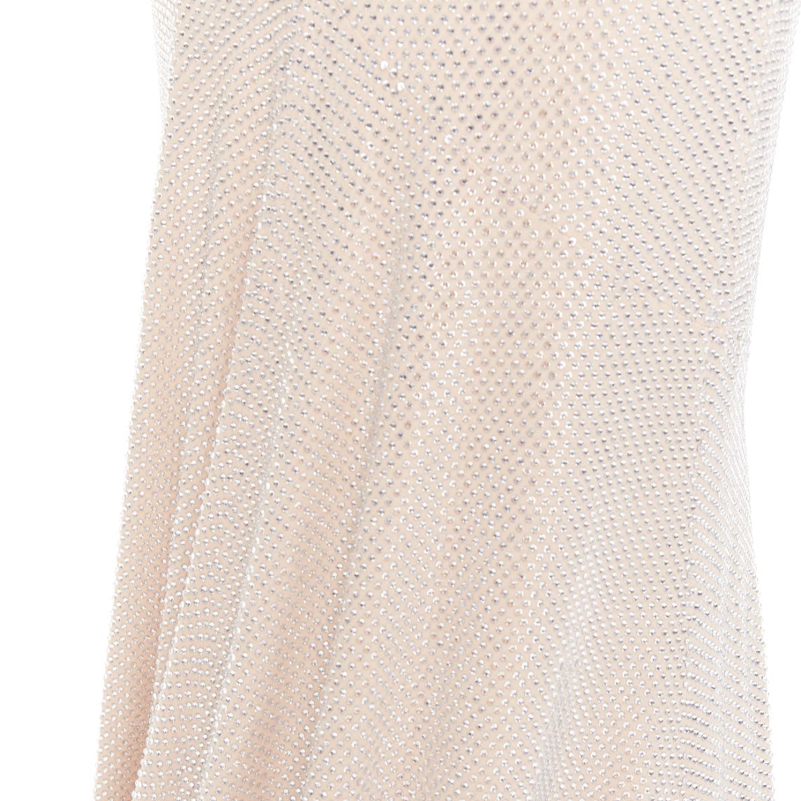 Alexandre Vauthier ALEXANDRE VAUTHIER Bridal ivory nude diamond strass crystal long sleeve gown dress Size S / US 4 / IT 40 - 10 Thumbnail