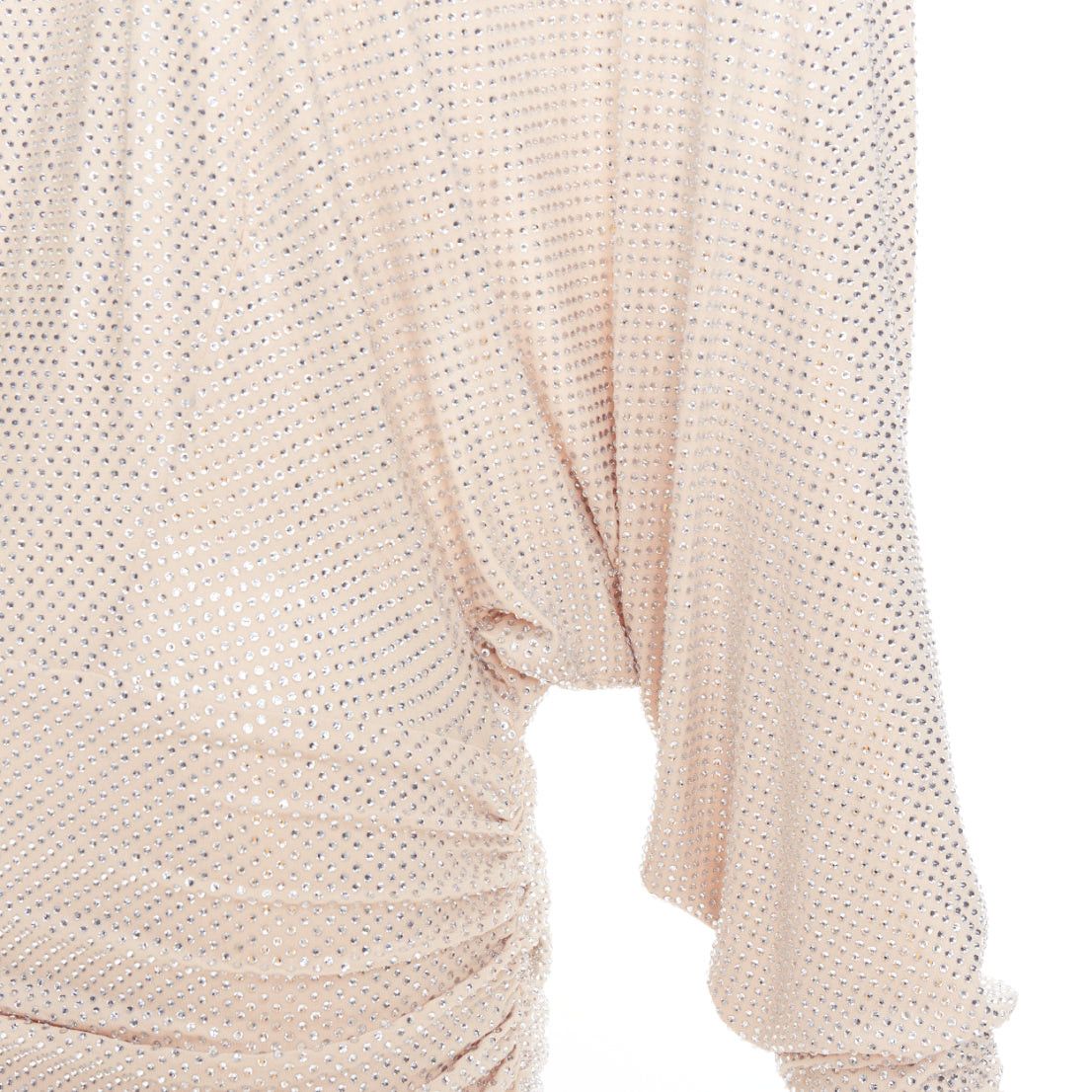 Alexandre Vauthier ALEXANDRE VAUTHIER Bridal ivory nude diamond strass crystal batring cowl back dress Size S / US 4 / IT 40 - 8 Thumbnail
