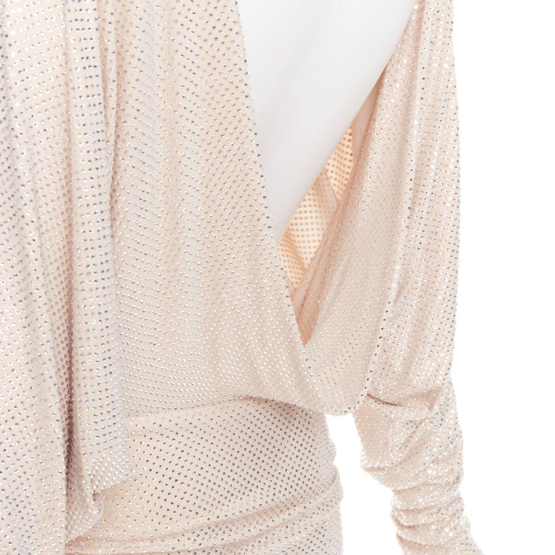 Alexandre Vauthier ALEXANDRE VAUTHIER Bridal ivory nude diamond strass crystal batring cowl back dress Size S / US 4 / IT 40 - 6 Thumbnail