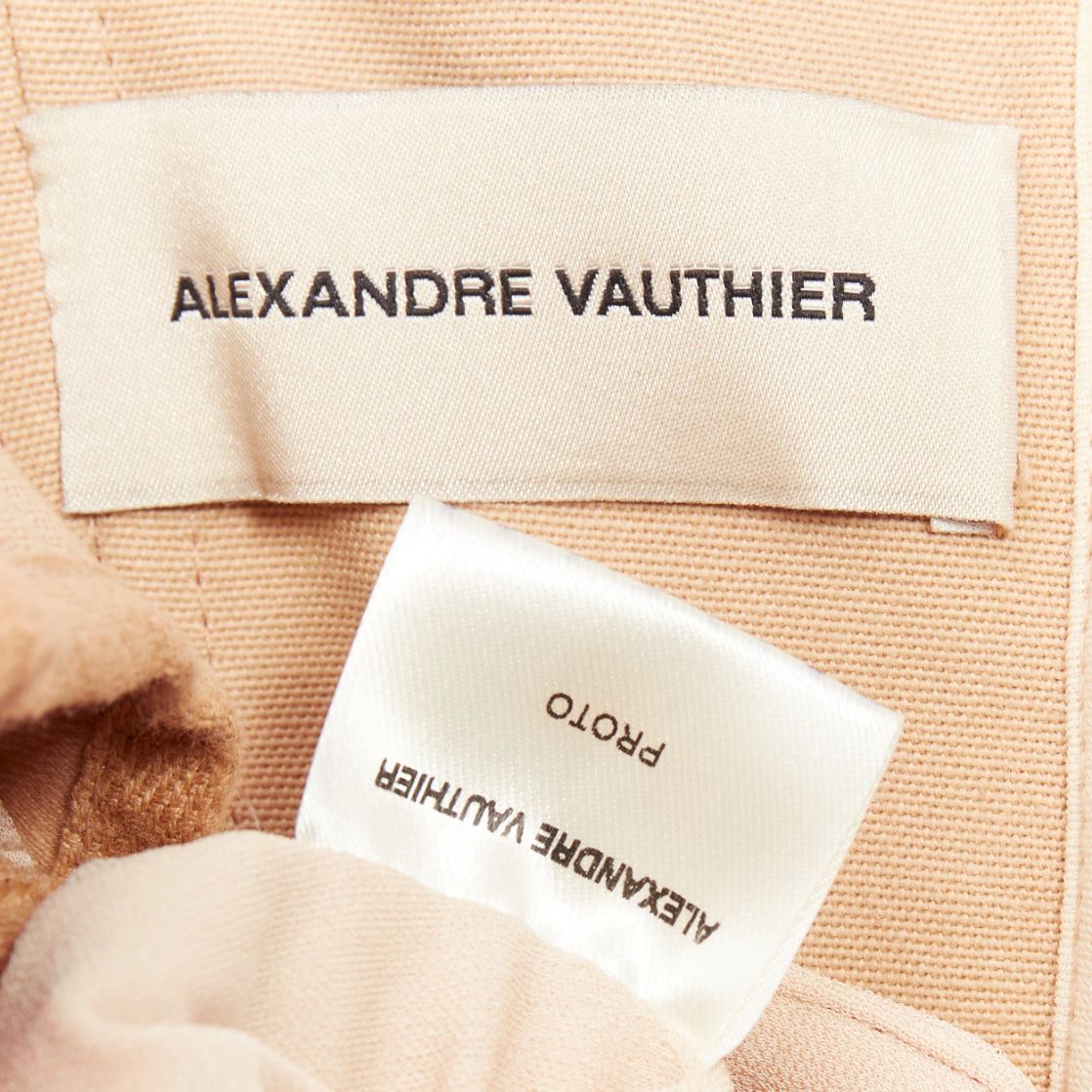 Alexandre Vauthier ALEXANDRE VAUTHIER 2023 Bridal ivory nude diamond strass crystal bustier asymmetric mini dress Size S / US 4 / IT 40 - 10 Thumbnail