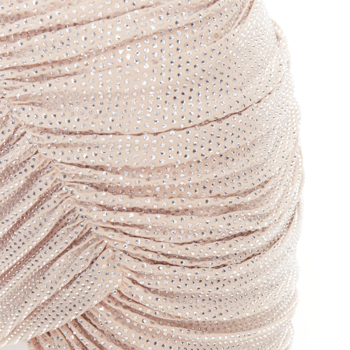 Alexandre Vauthier ALEXANDRE VAUTHIER 2023 Bridal ivory nude diamond strass crystal bustier asymmetric mini dress Size S / US 4 / IT 40 - 9 Thumbnail
