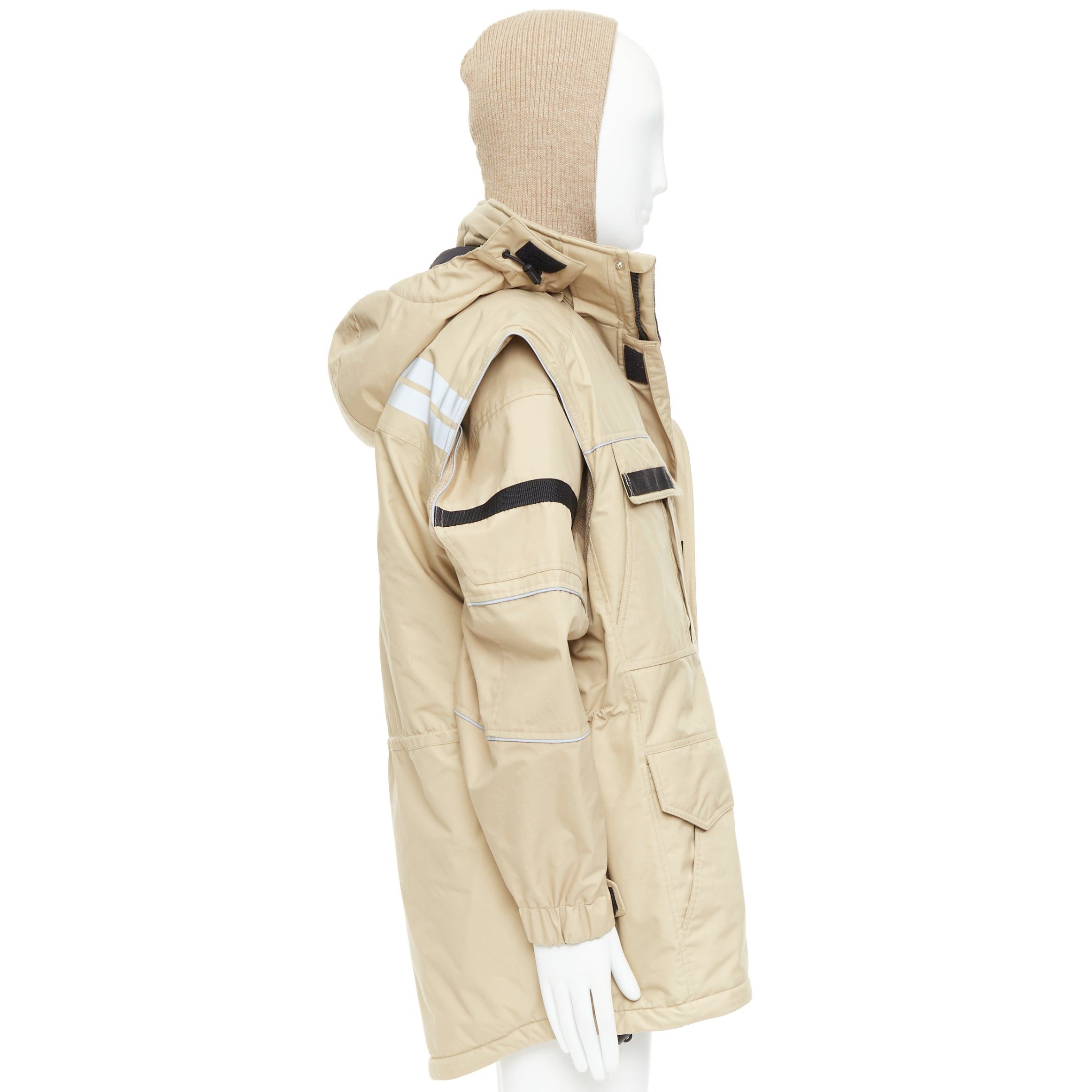 Balenciaga BALENCIAGA Demna 2018 Runway Twinset oversized convertible parka coat FR46 XS Size XS / US 0-2 / IT 36-38 - 4 Thumbnail