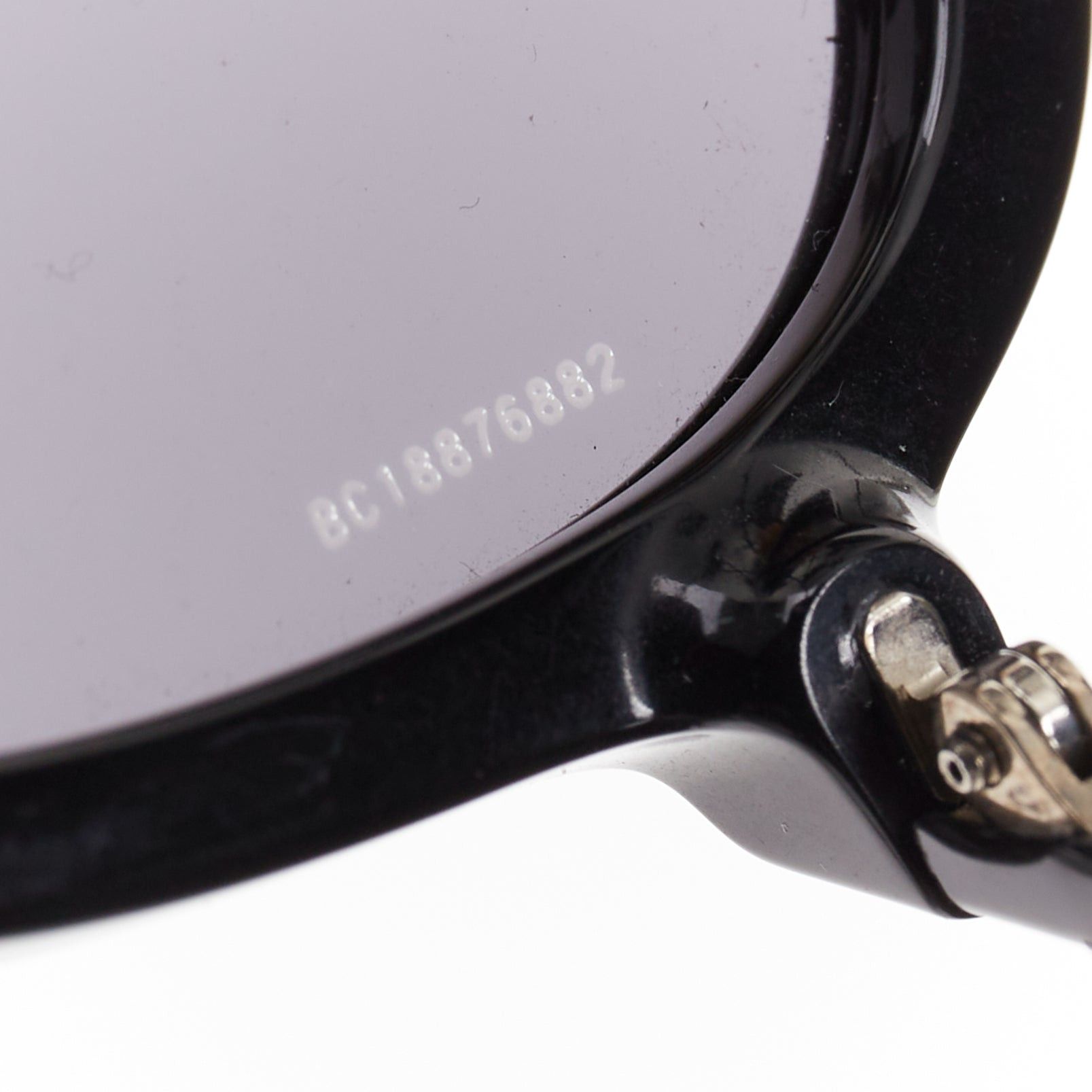 Chanel CHANEL 5381A black acetate silver brow bar aviator pilot sunglasses Size ONE SIZE - 10 Thumbnail