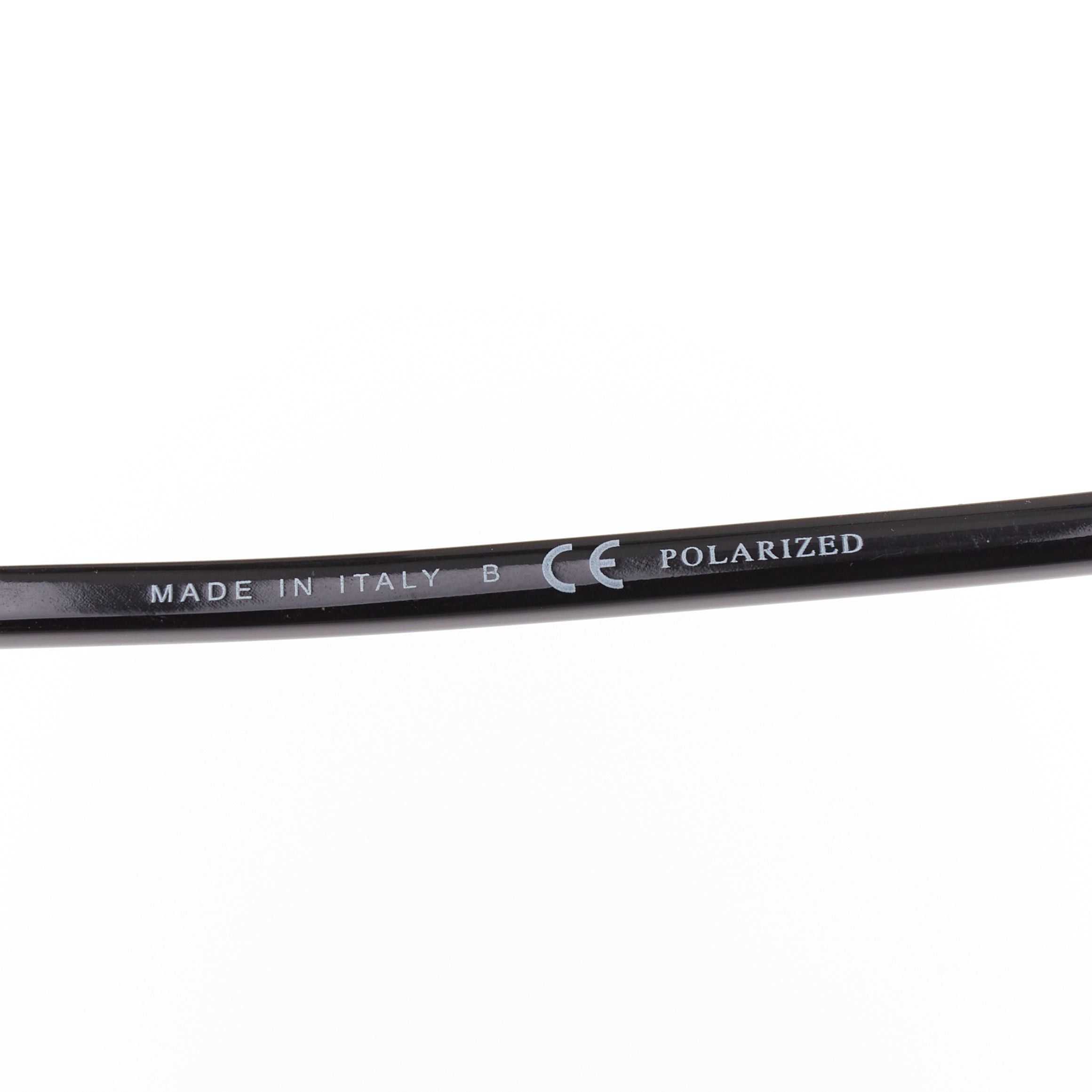 Chanel CHANEL 5381A black acetate silver brow bar aviator pilot sunglasses Size ONE SIZE - 8 Thumbnail