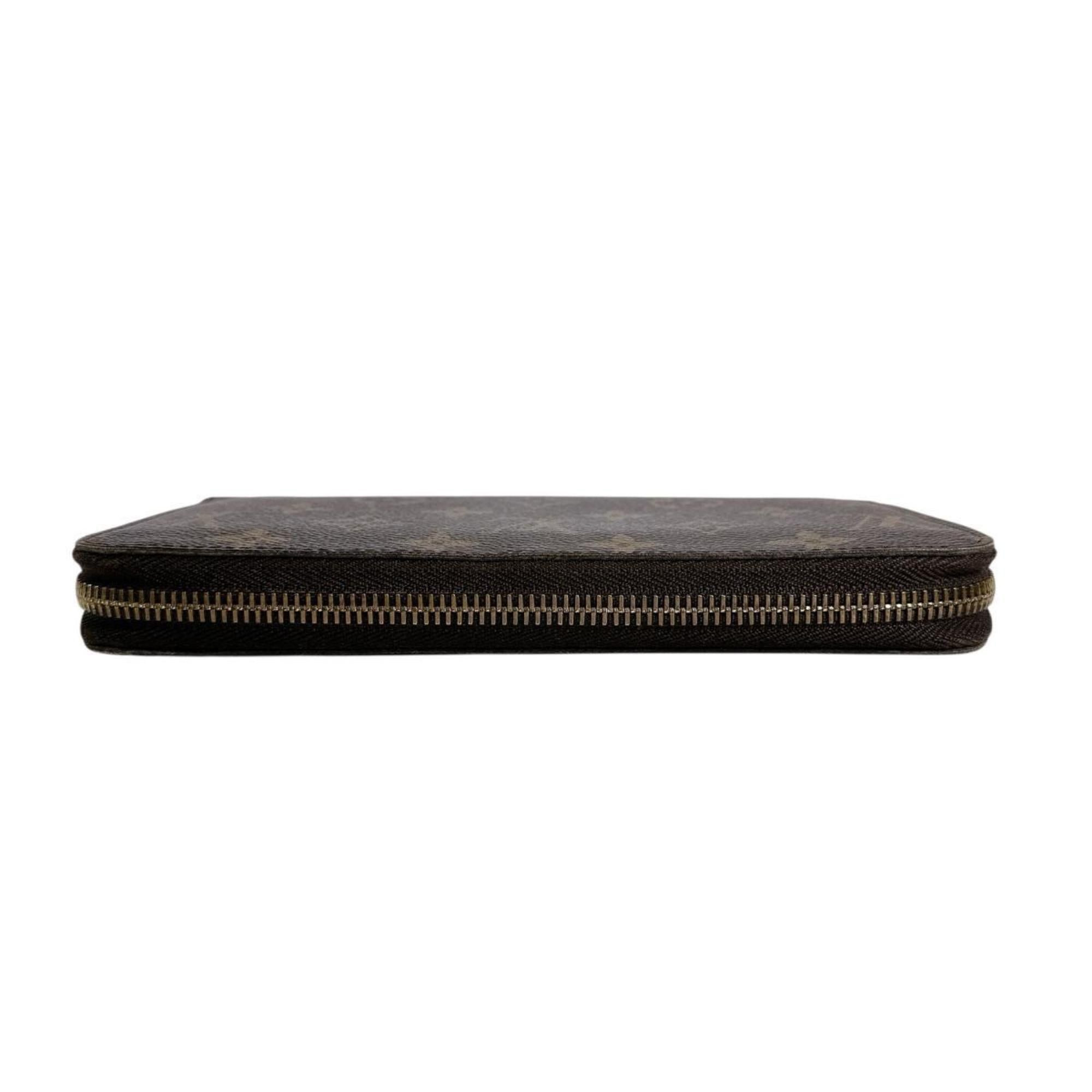 Louis Vuitton Louis Vuitton Zippy Wallet with Round Zipper, Monogram Canvas, Brown, M60017 Size ONE SIZE - 4 Thumbnail