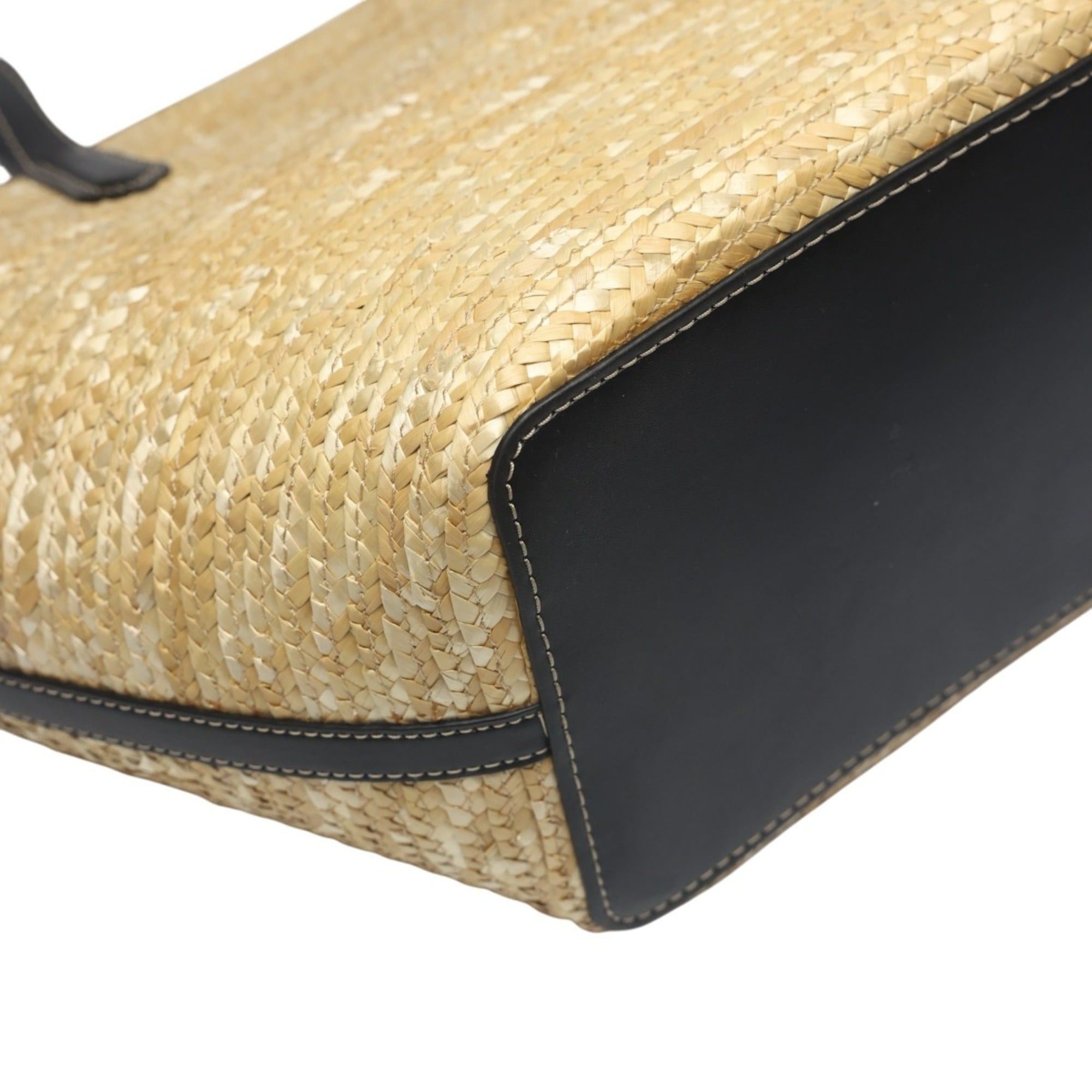 Michael Kors Michael Kors Kimber Canvas Handbag, Basket Bag, 35T2G7KT71, Ivory and Black Size ONE SIZE - 9 Thumbnail