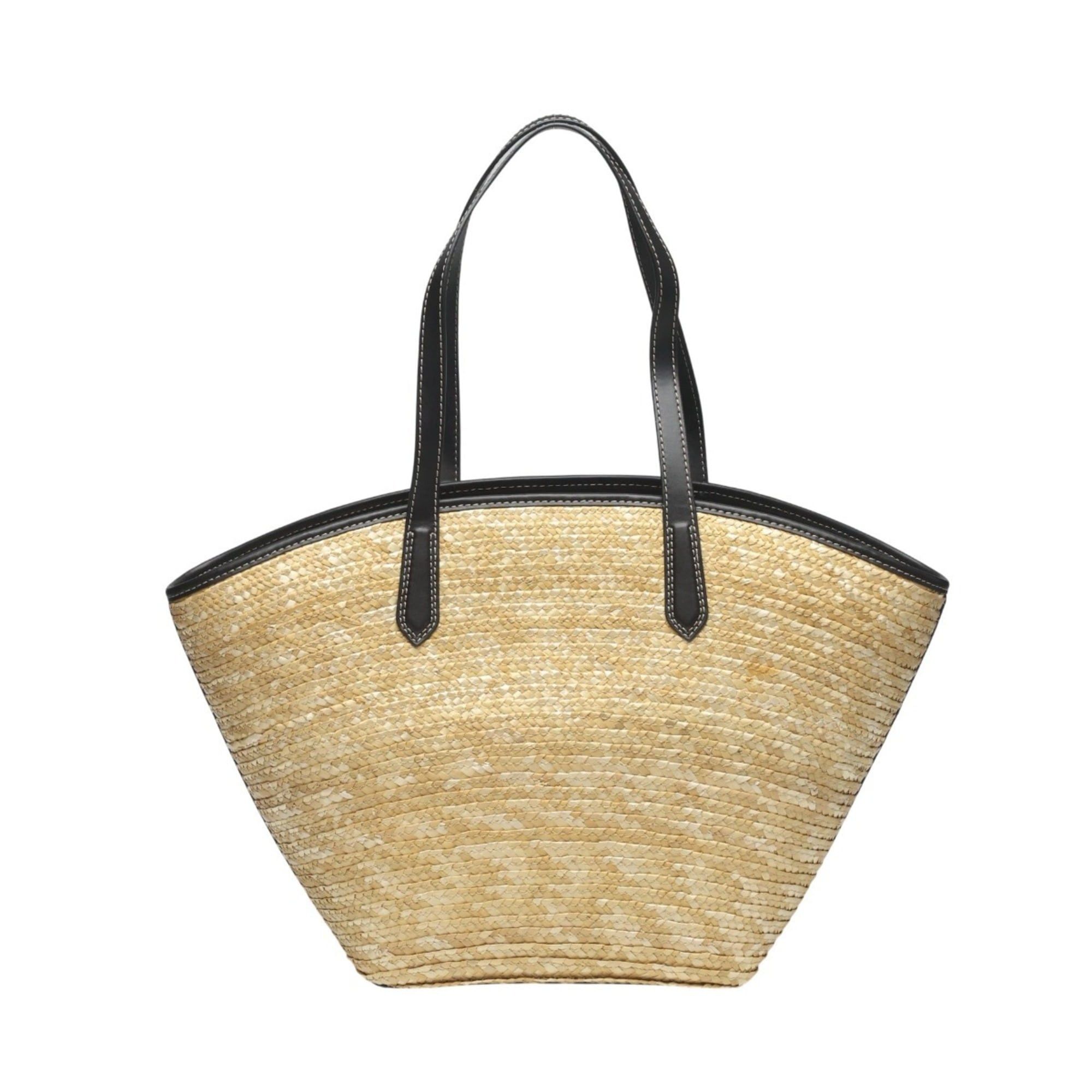 Michael Kors Michael Kors Kimber Canvas Handbag, Basket Bag, 35T2G7KT71, Ivory and Black Size ONE SIZE - 2 Thumbnail
