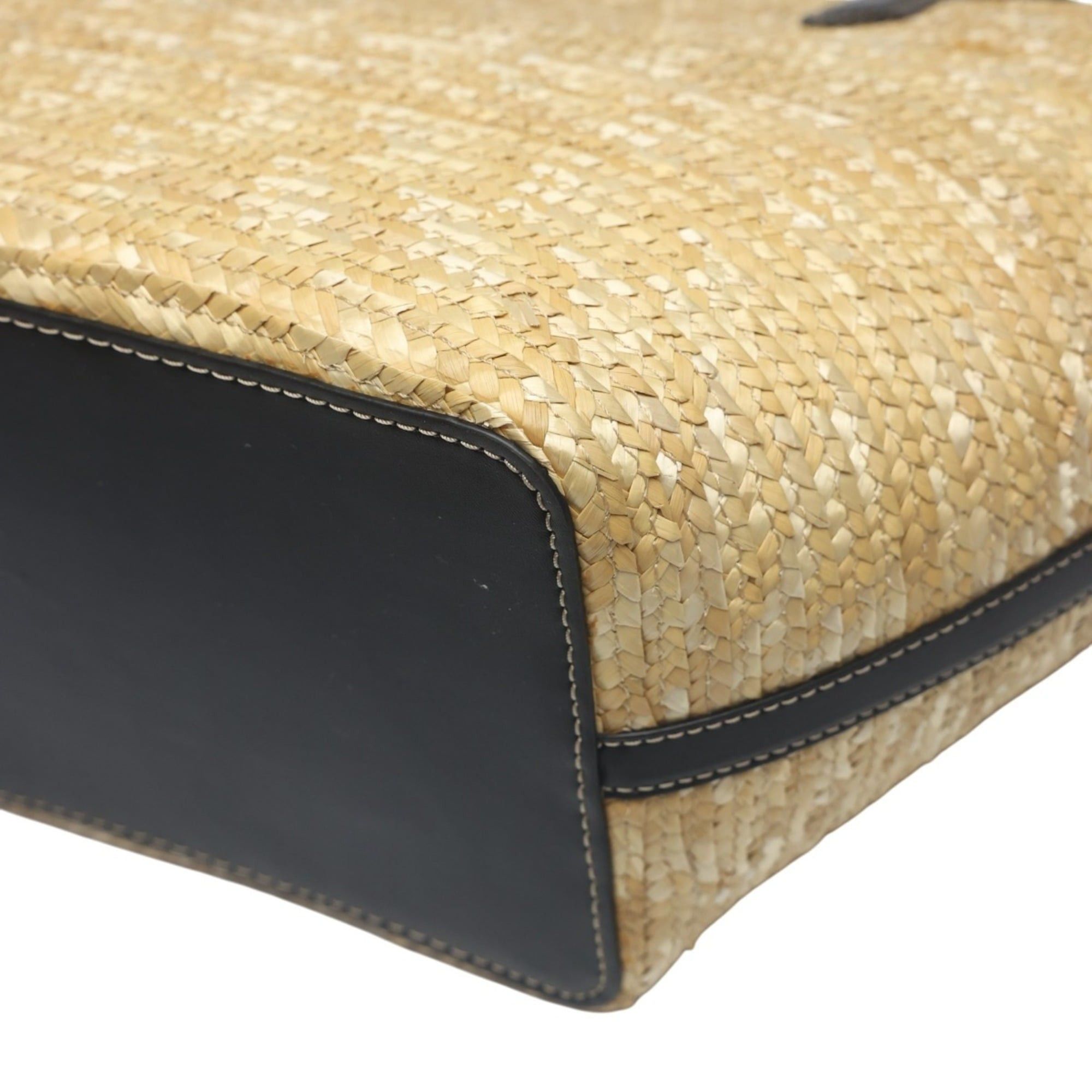 Michael Kors Michael Kors Kimber Canvas Handbag, Basket Bag, 35T2G7KT71, Ivory and Black Size ONE SIZE - 8 Thumbnail