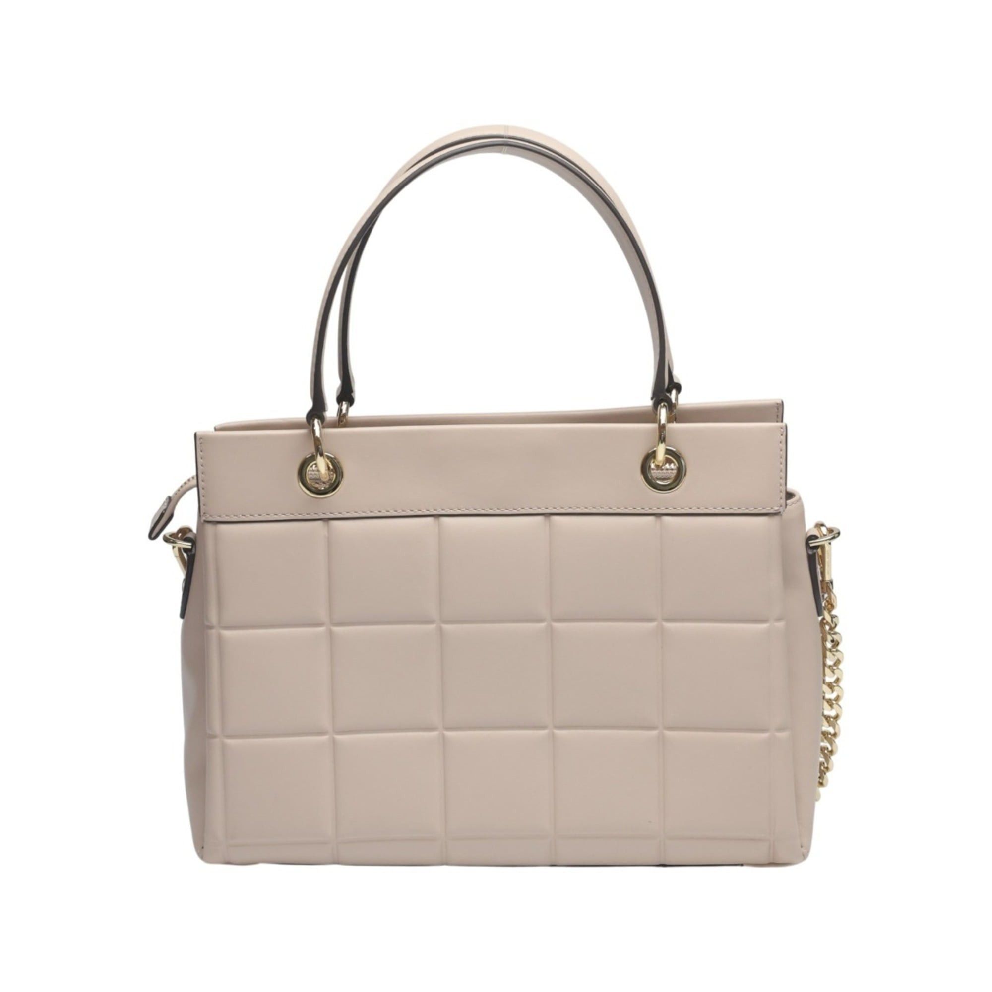 Michael Kors Michael Kors Quilted Leather Shoulder Bag, 30FIGUSS6L, Pink Beige Size ONE SIZE - 3 Thumbnail