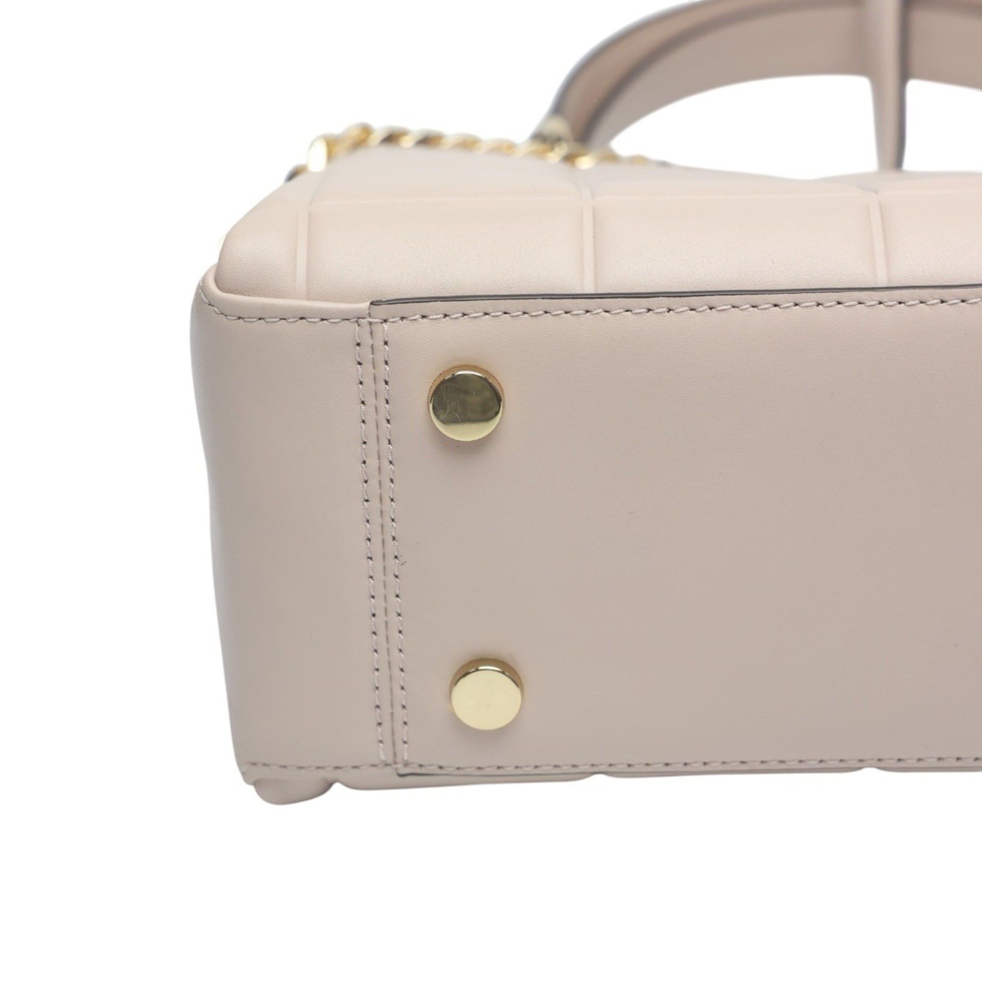 Michael Kors Michael Kors Quilted Leather Shoulder Bag, 30FIGUSS6L, Pink Beige Size ONE SIZE - 8 Thumbnail