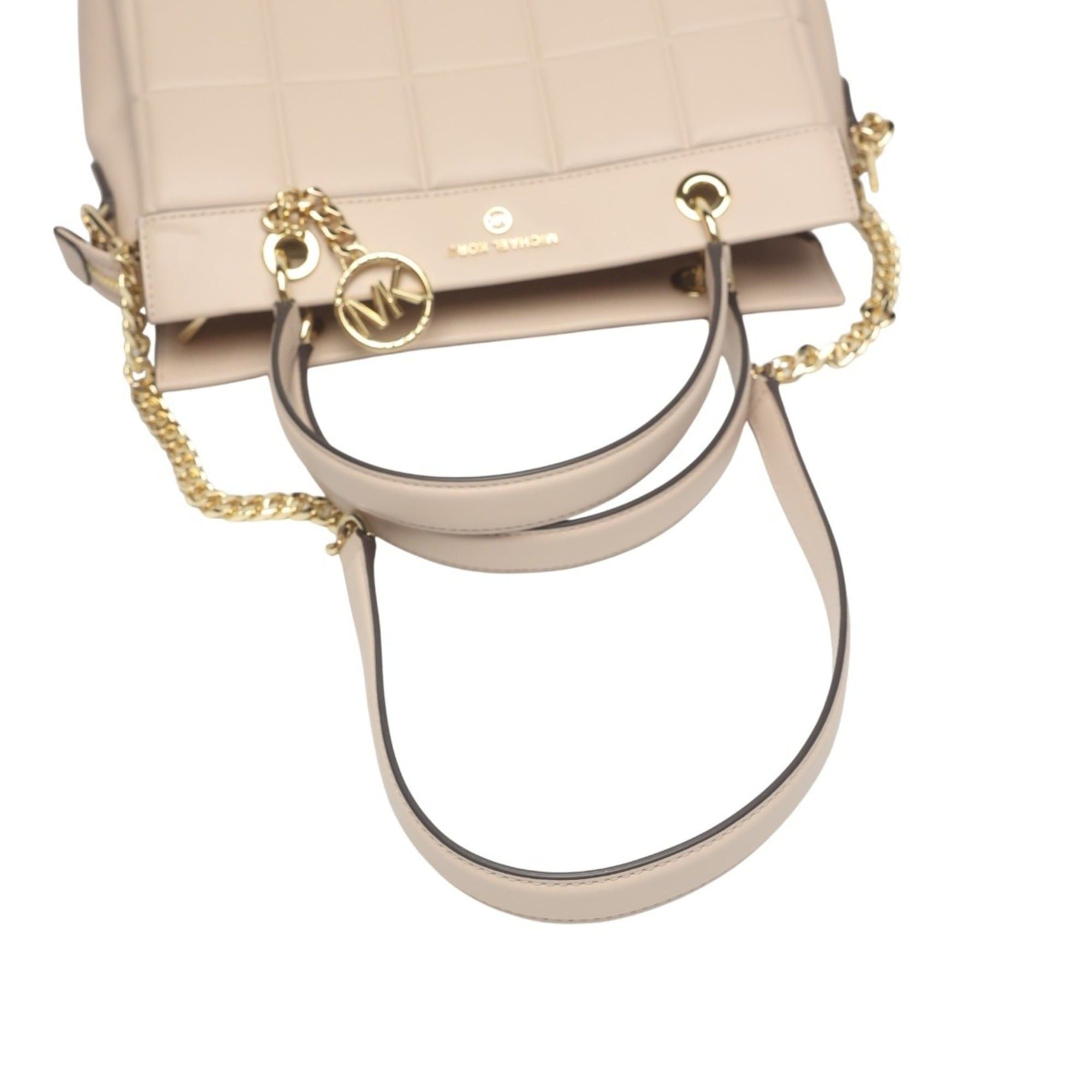 Michael Kors Michael Kors Quilted Leather Shoulder Bag, 30FIGUSS6L, Pink Beige Size ONE SIZE - 9 Thumbnail