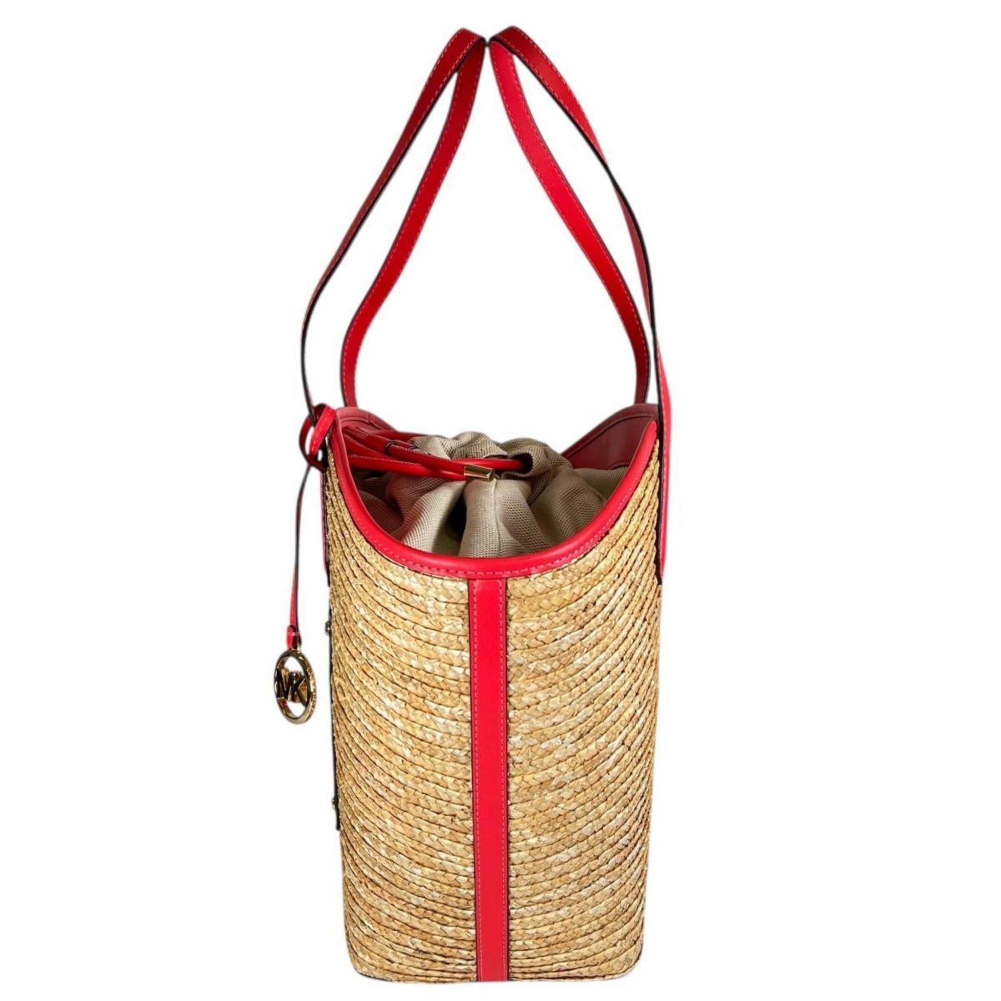 Michael Kors Michael Kors Kimber Canvas Basket Bag, Pink, 35T2G7KT71 Size ONE SIZE - 4 Thumbnail