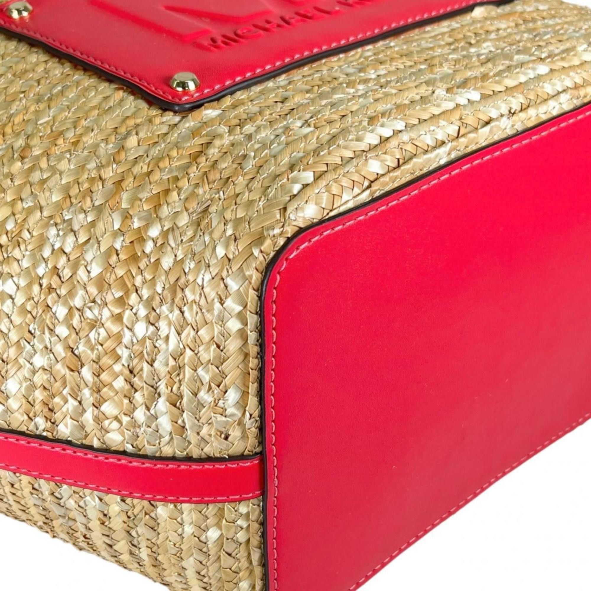 Michael Kors Michael Kors Kimber Canvas Basket Bag, Pink, 35T2G7KT71 Size ONE SIZE - 6 Thumbnail