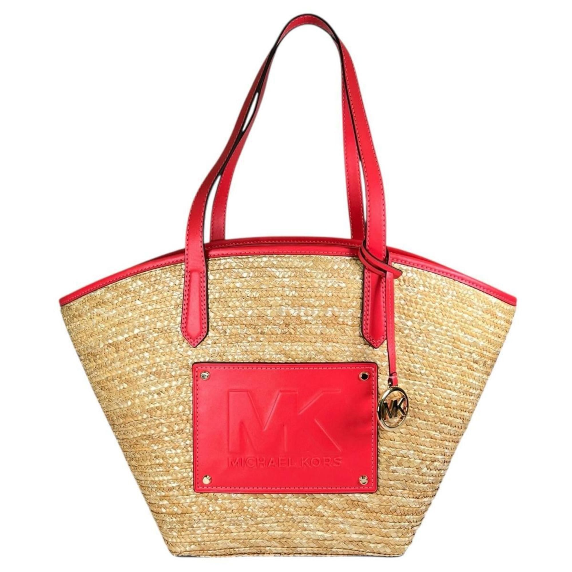 Michael Kors Michael Kors Kimber Canvas Basket Bag, Pink, 35T2G7KT71 Size ONE SIZE - 2 Thumbnail