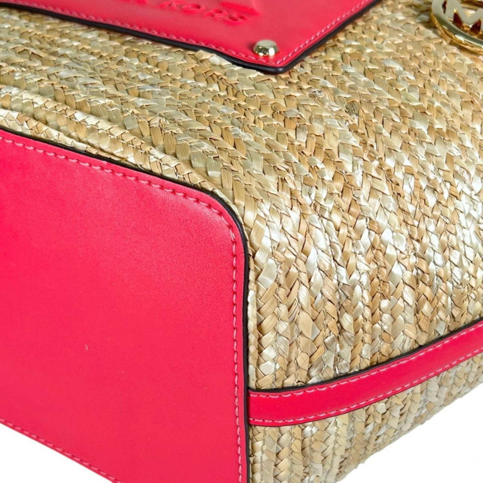 Michael Kors Michael Kors Kimber Canvas Basket Bag, Pink, 35T2G7KT71 Size ONE SIZE - 7 Thumbnail