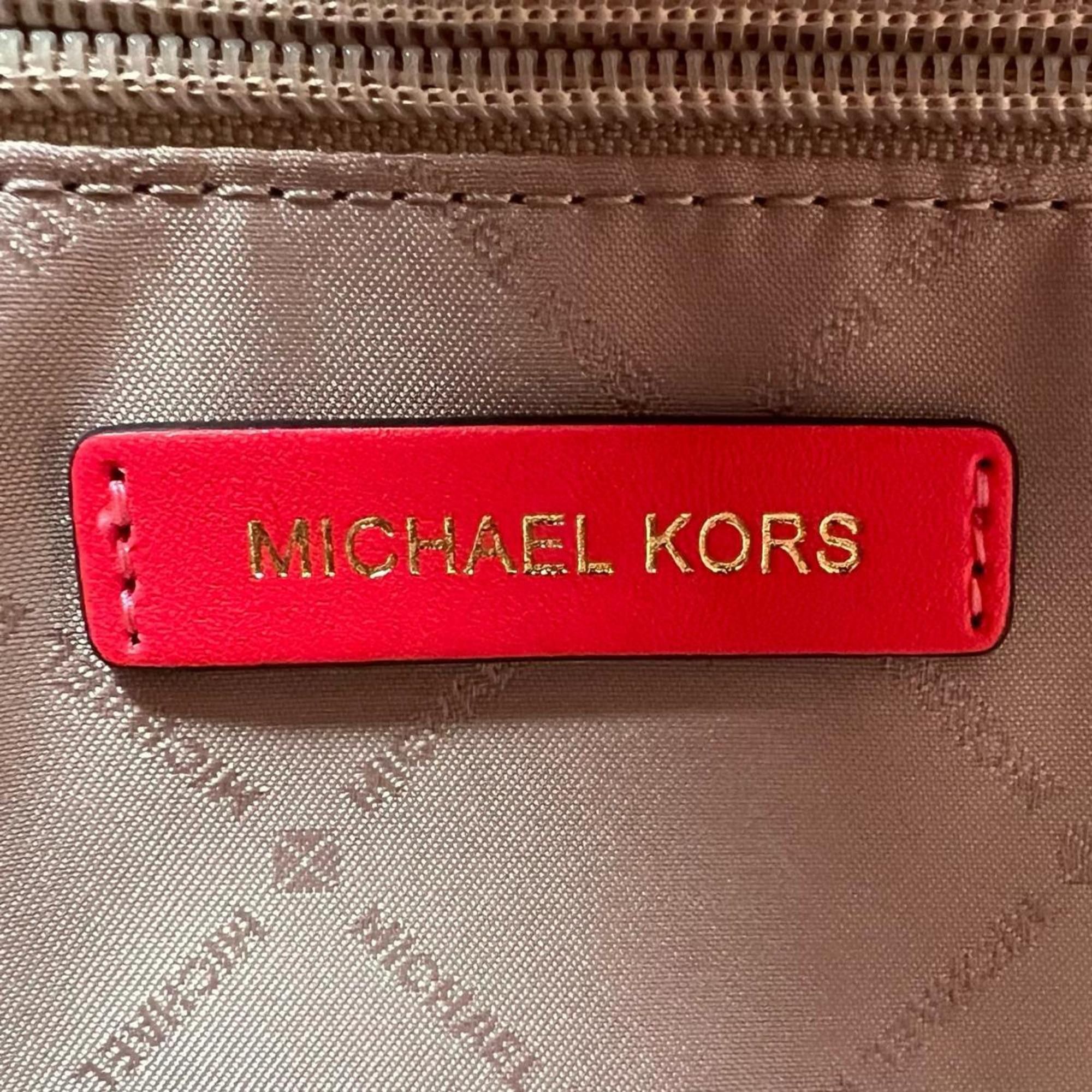 Michael Kors Michael Kors Kimber Canvas Basket Bag, Pink, 35T2G7KT71 Size ONE SIZE - 13 Thumbnail