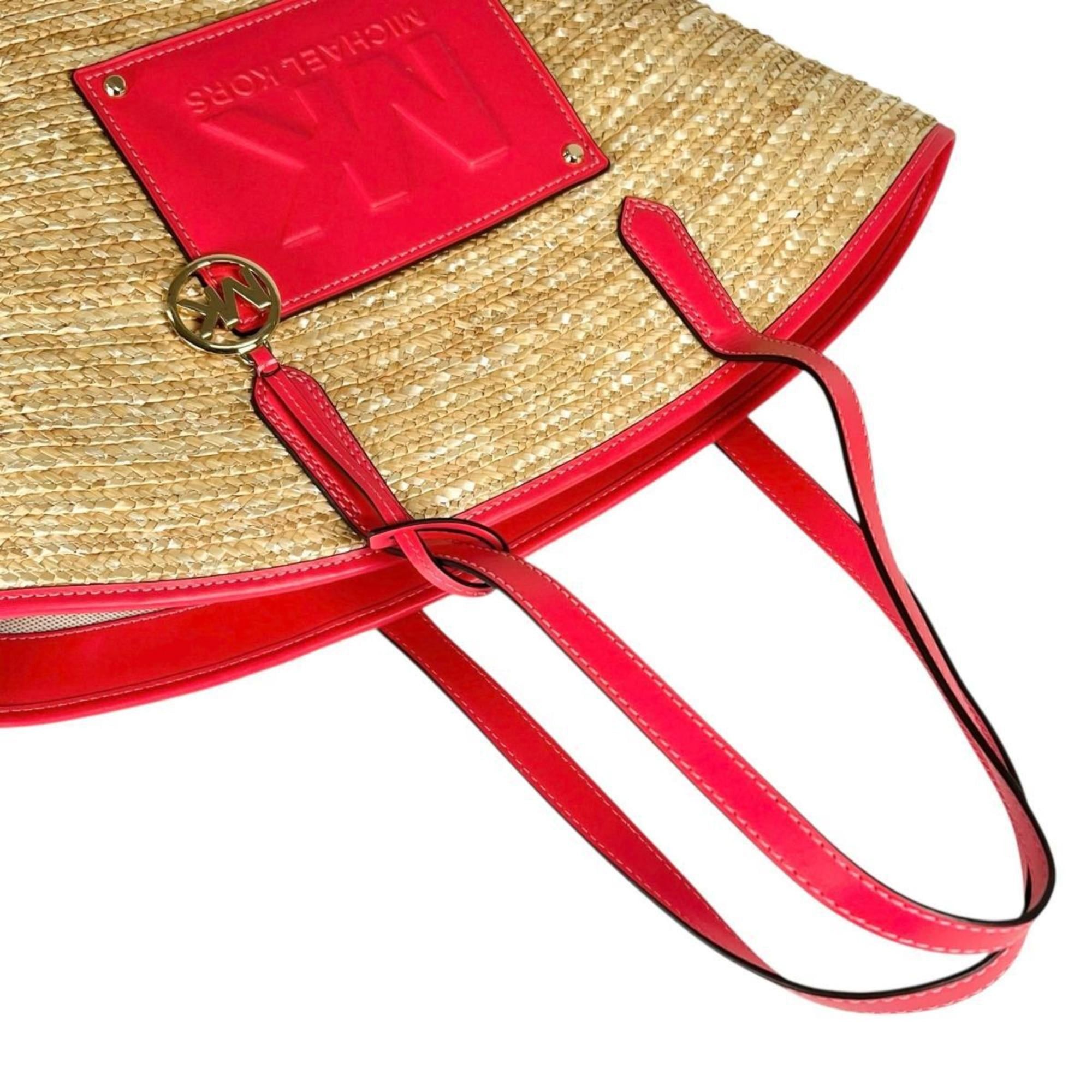 Michael Kors Michael Kors Kimber Canvas Basket Bag, Pink, 35T2G7KT71 Size ONE SIZE - 10 Thumbnail