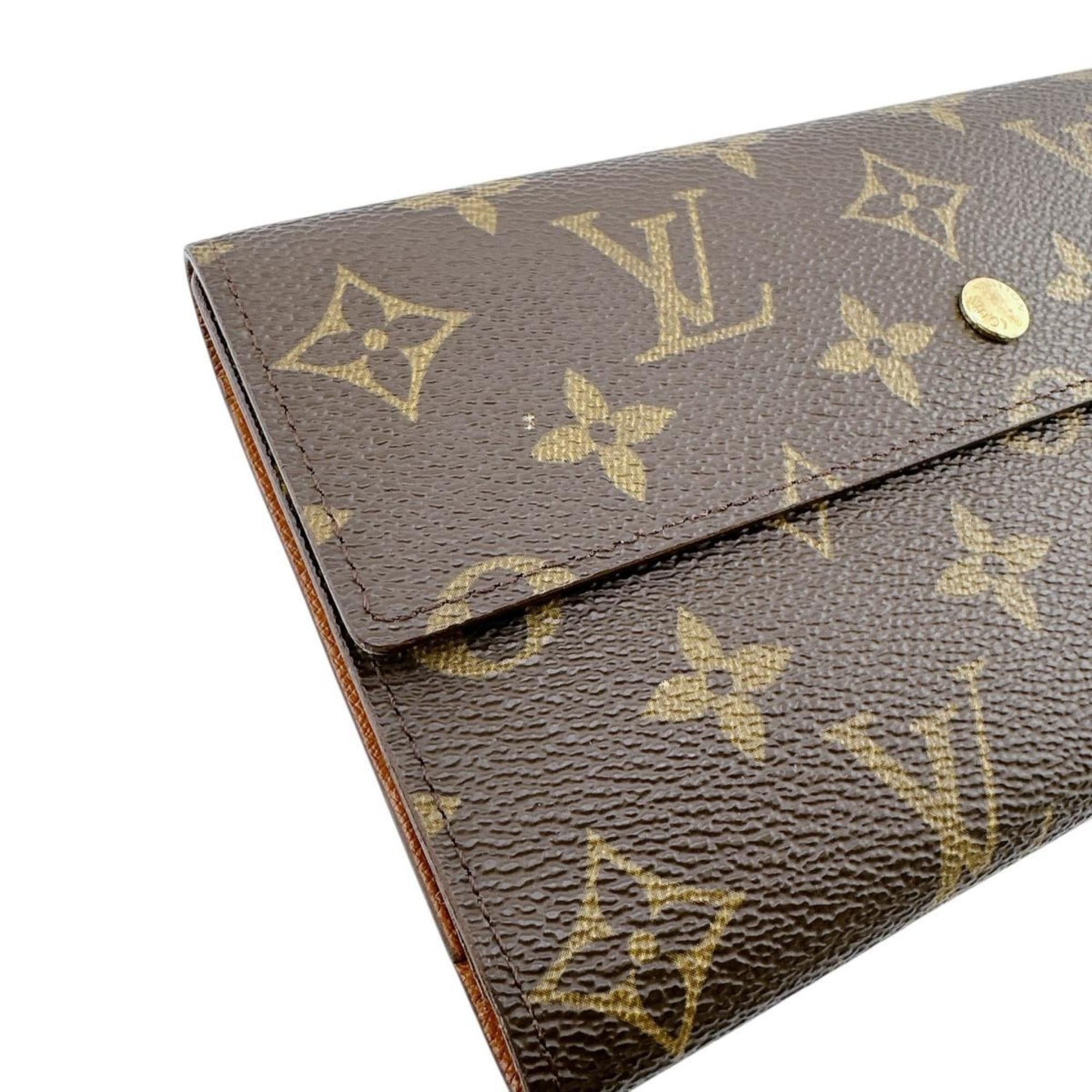 Louis Vuitton Louis Vuitton Porte Tresor International Monogram Canvas Long Wallet M61215 Brown Size ONE SIZE - 7 Thumbnail