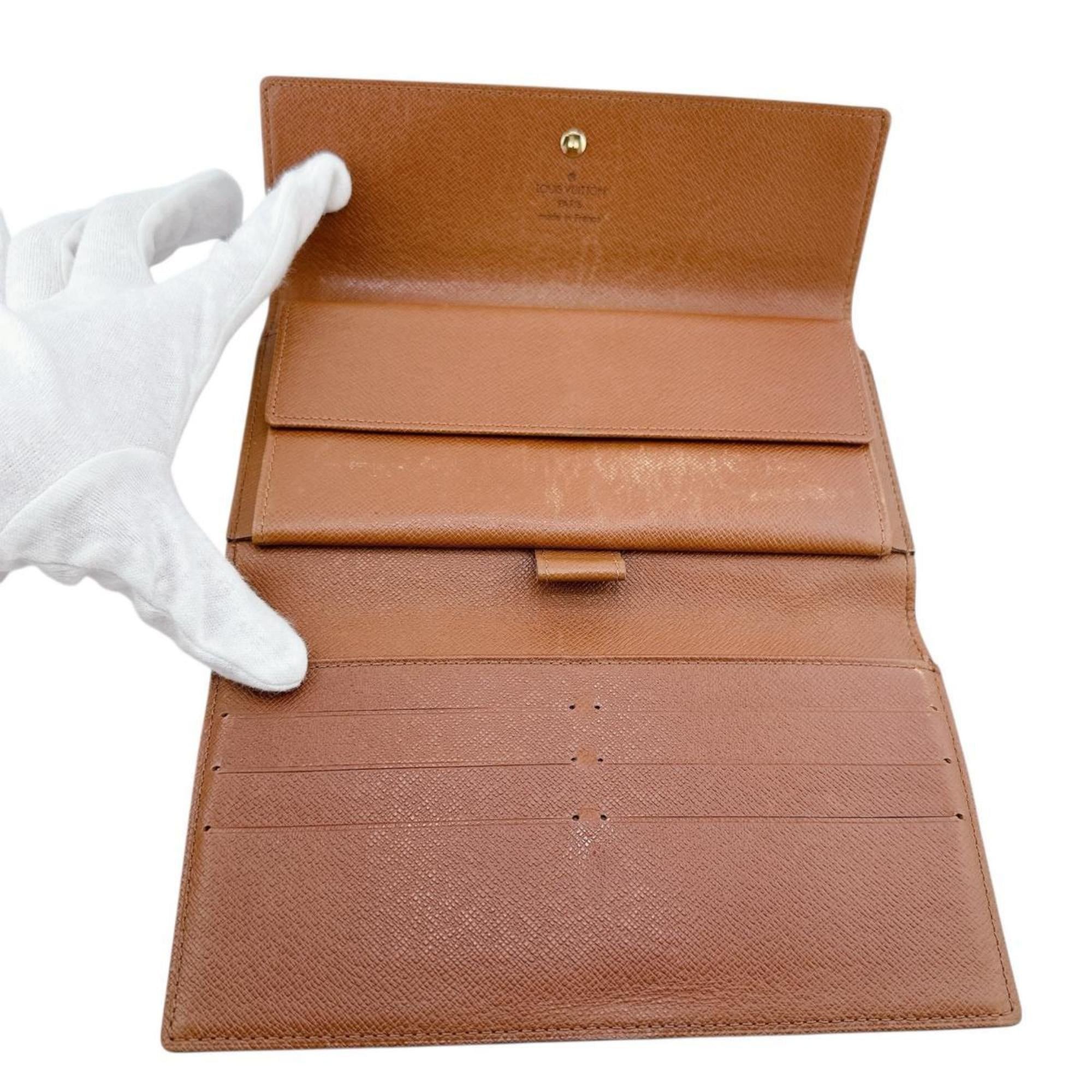 Louis Vuitton Louis Vuitton Porte Tresor International Monogram Canvas Long Wallet M61215 Brown Size ONE SIZE - 8 Thumbnail