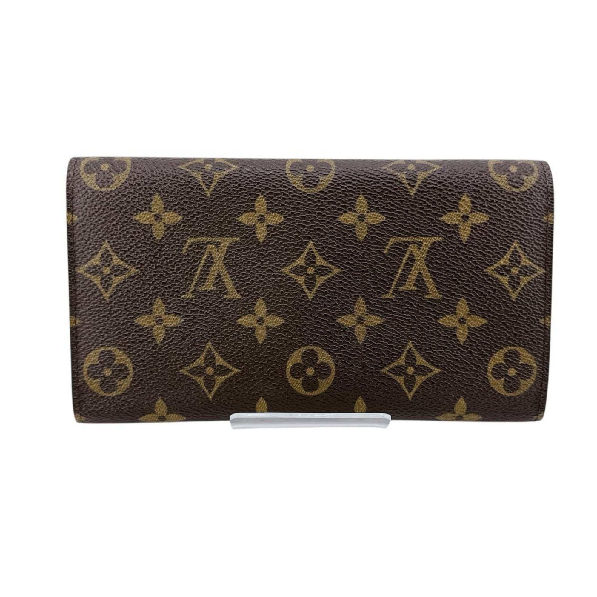 Louis Vuitton Louis Vuitton Porte Tresor International Monogram Canvas Long Wallet M61215 Brown Size ONE SIZE - 2 Thumbnail