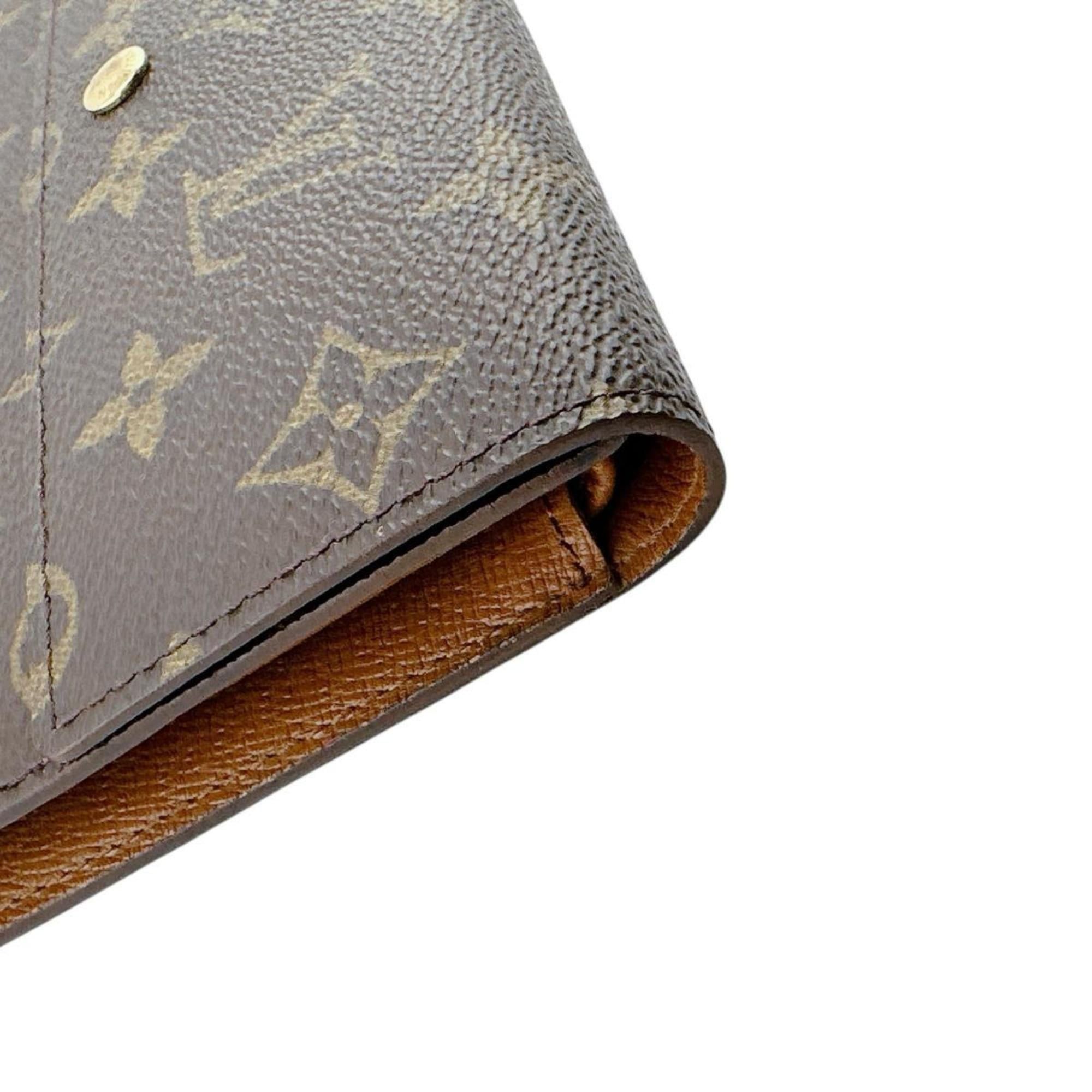 Louis Vuitton Louis Vuitton Porte Tresor International Monogram Canvas Long Wallet M61215 Brown Size ONE SIZE - 4 Thumbnail