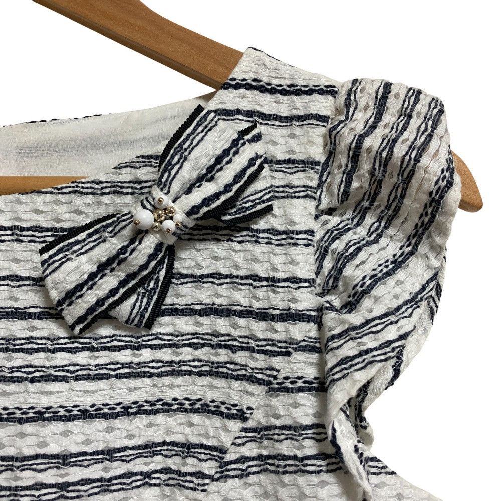 Other Other Rene Ribbon Brooch Border Dress Cotton Dresses DUTY FREE for USA Size ONE SIZE - 3 Thumbnail