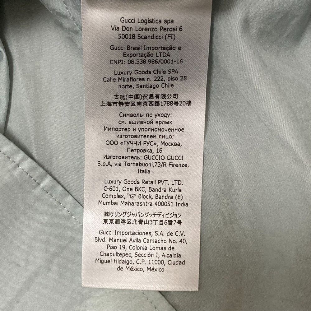 Gucci Gucci Gucci GG Cufflinks Fine Cotton Poplin Shirt Cotton Dress Shirt 675614 DUTY FREE for USA Size ONE SIZE - 7 Thumbnail