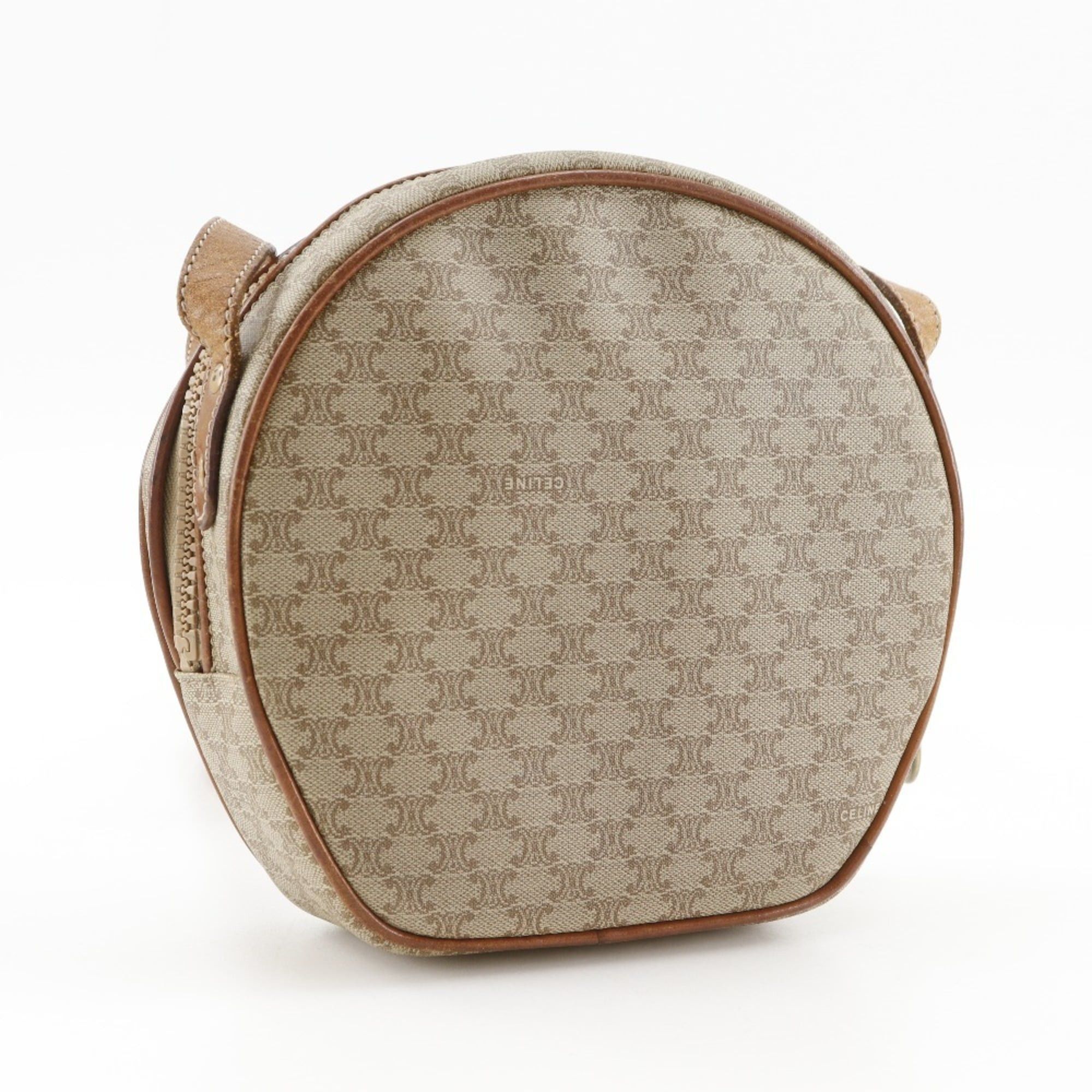 Celine Celine Old Shoulder Bag Macadam Vintage PVC Beige Zipper Women's Size ONE SIZE - 3 Thumbnail