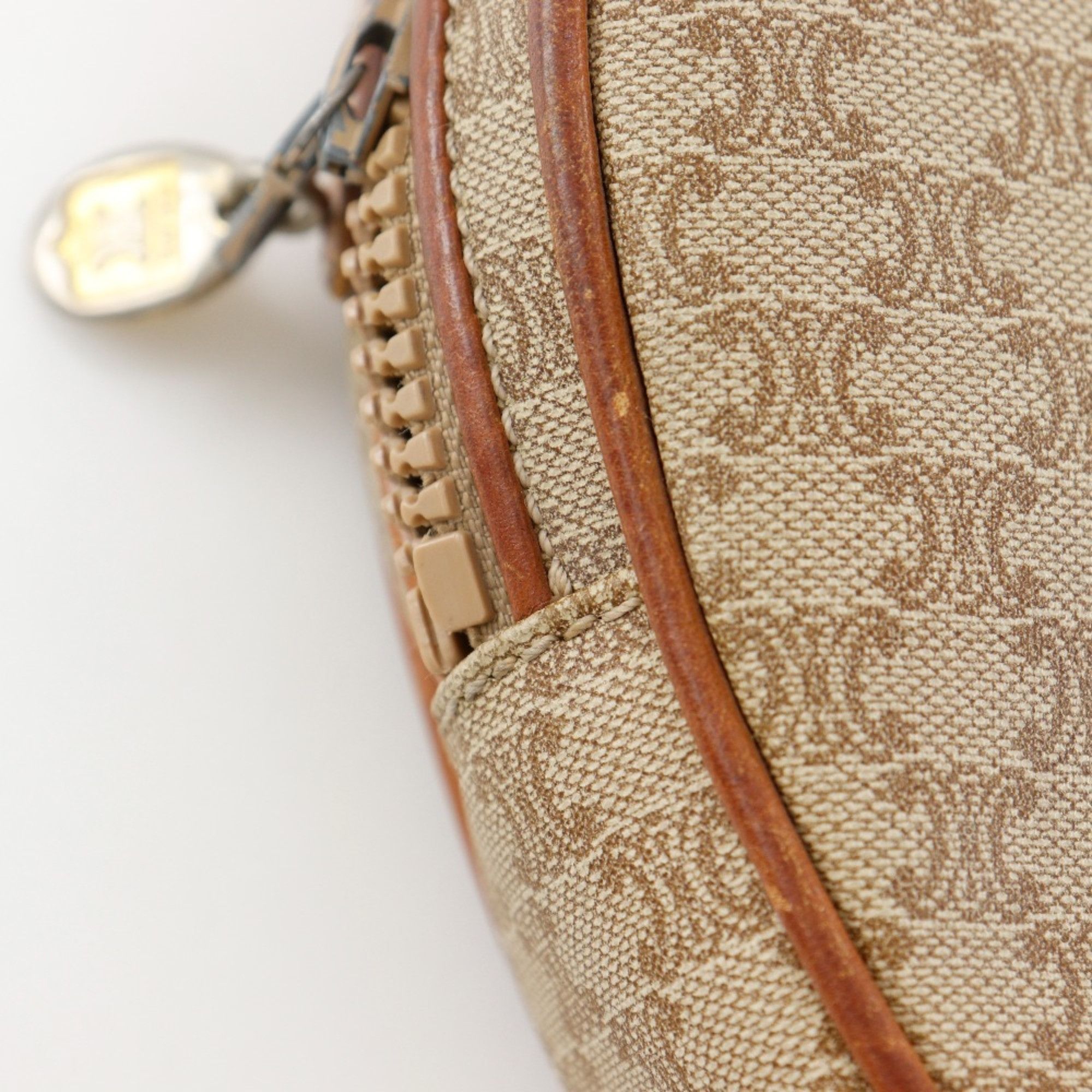 Celine Celine Old Shoulder Bag Macadam Vintage PVC Beige Zipper Women's Size ONE SIZE - 8 Thumbnail