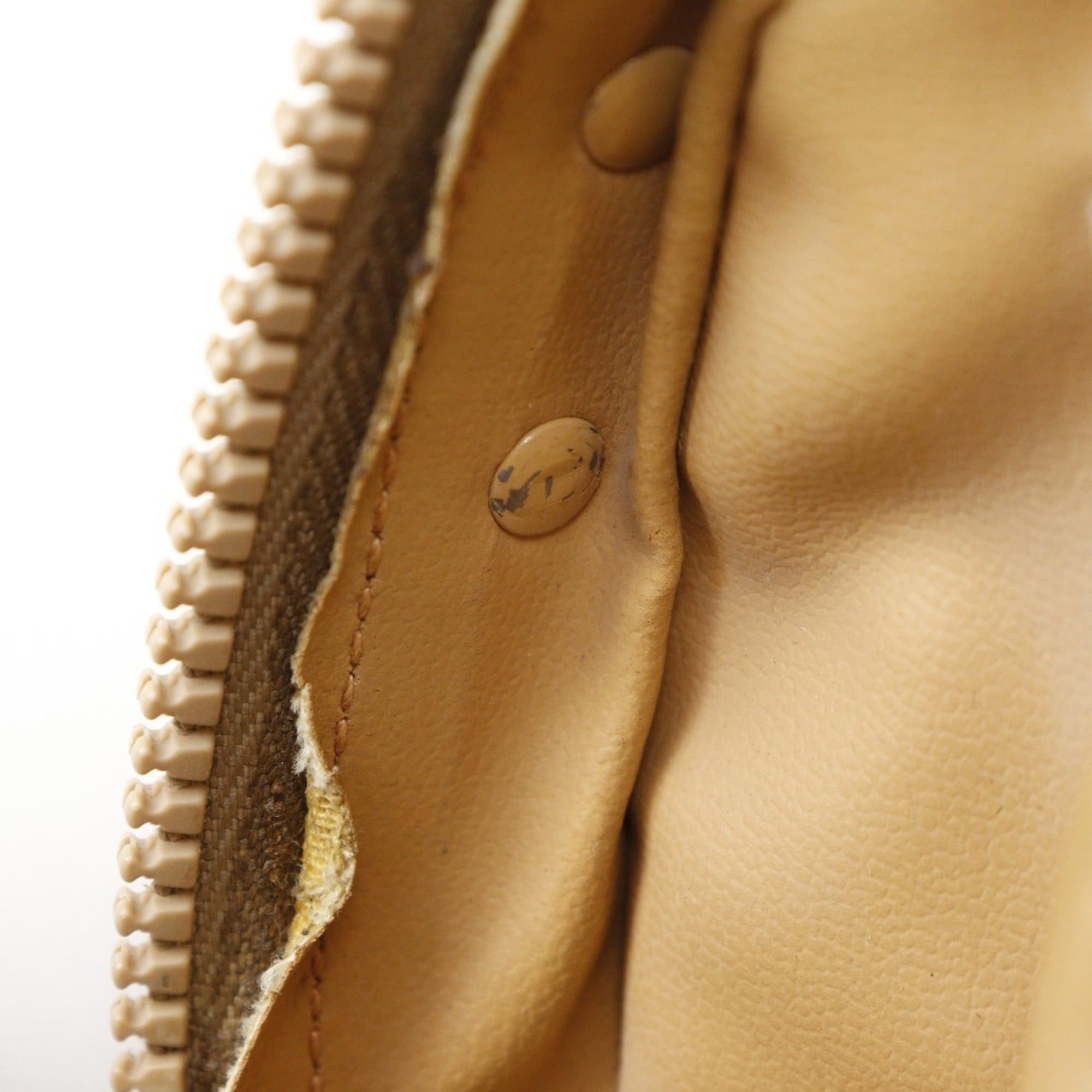 Celine Celine Old Shoulder Bag Macadam Vintage PVC Beige Zipper Women's Size ONE SIZE - 19 Thumbnail