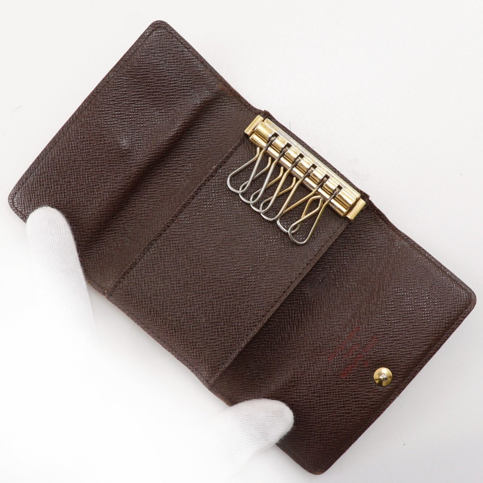Louis Vuitton Louis Vuitton Multicles 6 Key Case N62630 Damier Canvas 2013 Brown CT2193 Snap Button Unisex Size ONE SIZE - 8 Thumbnail
