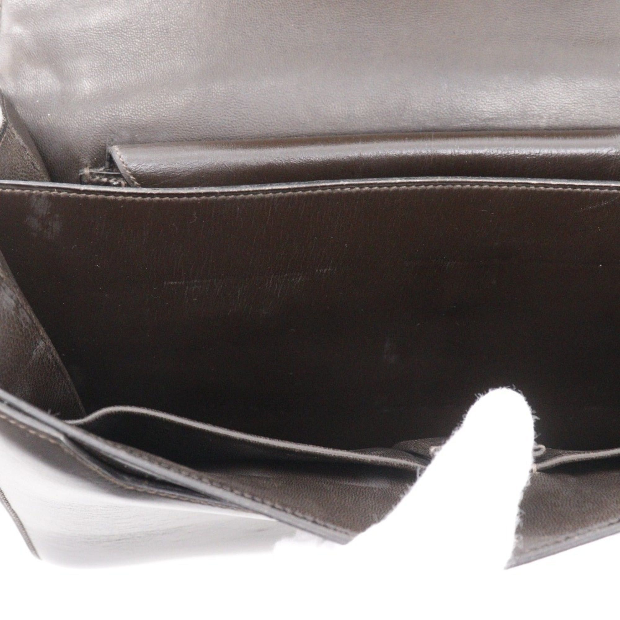 Hermes Hermes Paronniere Handbag Vintage Box Calf Brown XO A5 Flap Women's Size ONE SIZE - 16 Thumbnail